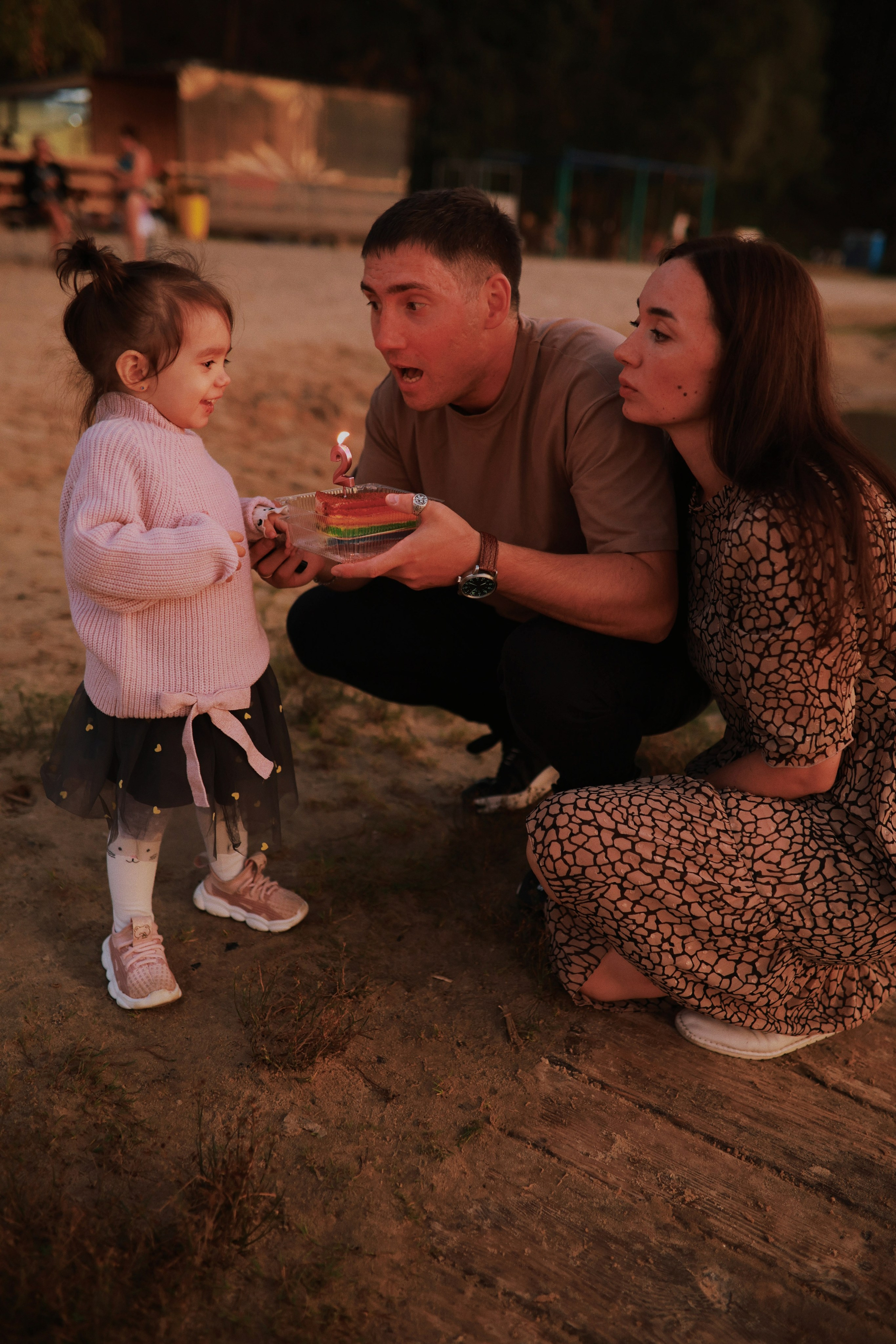 Семейная прогулка Оли и Вовы, а также малышки Есении. Семейный фотограф в Москве и Люберцах Юлия Гуськова