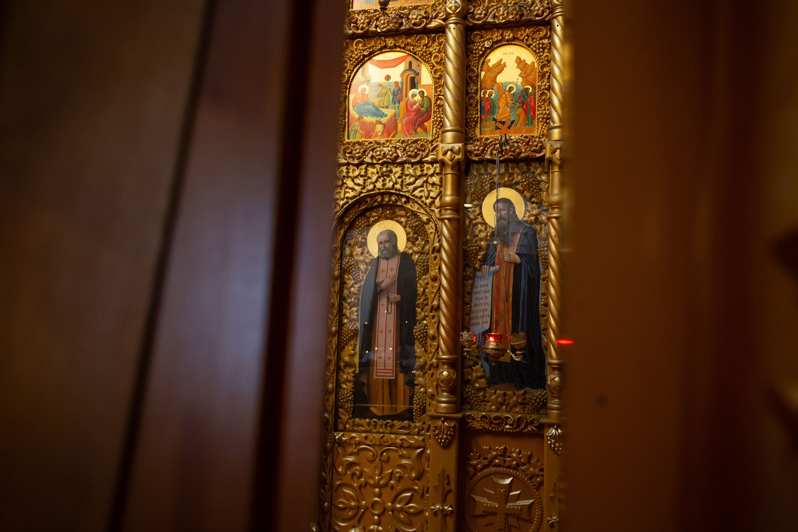 Крещение Амелии. Храм Рождества Христова в с. Михалево. Семейный и детский фотограф Анна Петракова