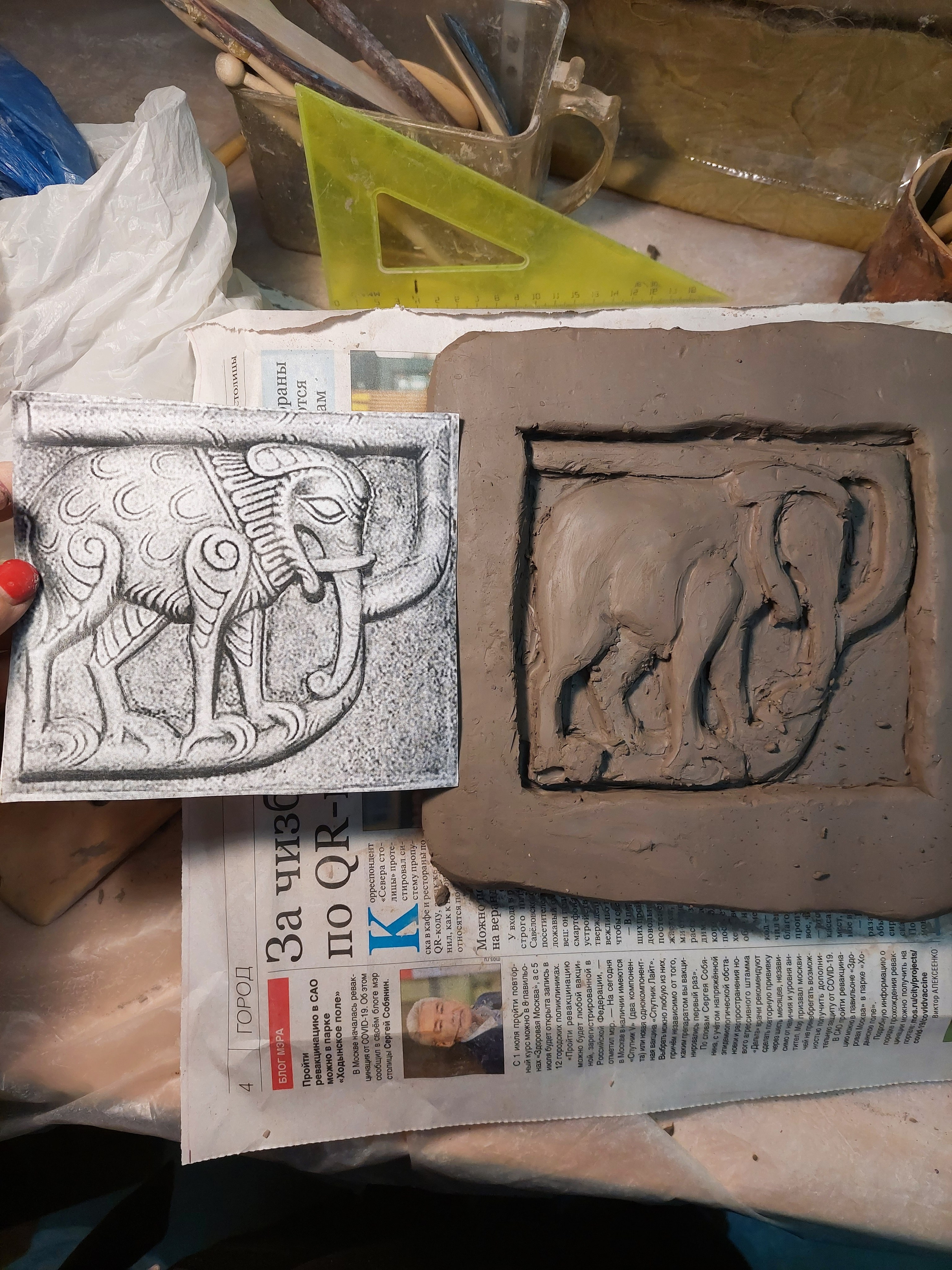 Что остается за кадром, или процесс работы керамиста. Керамика с историей. Елена Рогалёва