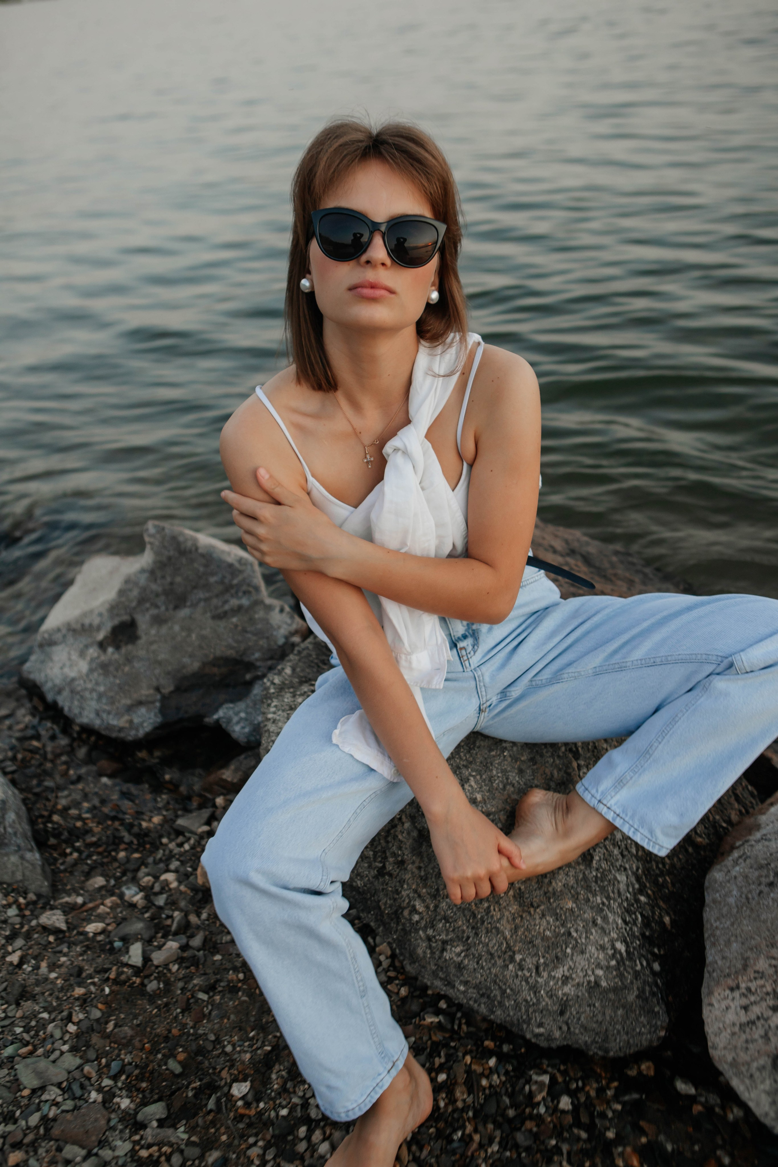 Анастасия у реки. Фотограф Санкт-Петербург Раднаева Юлия