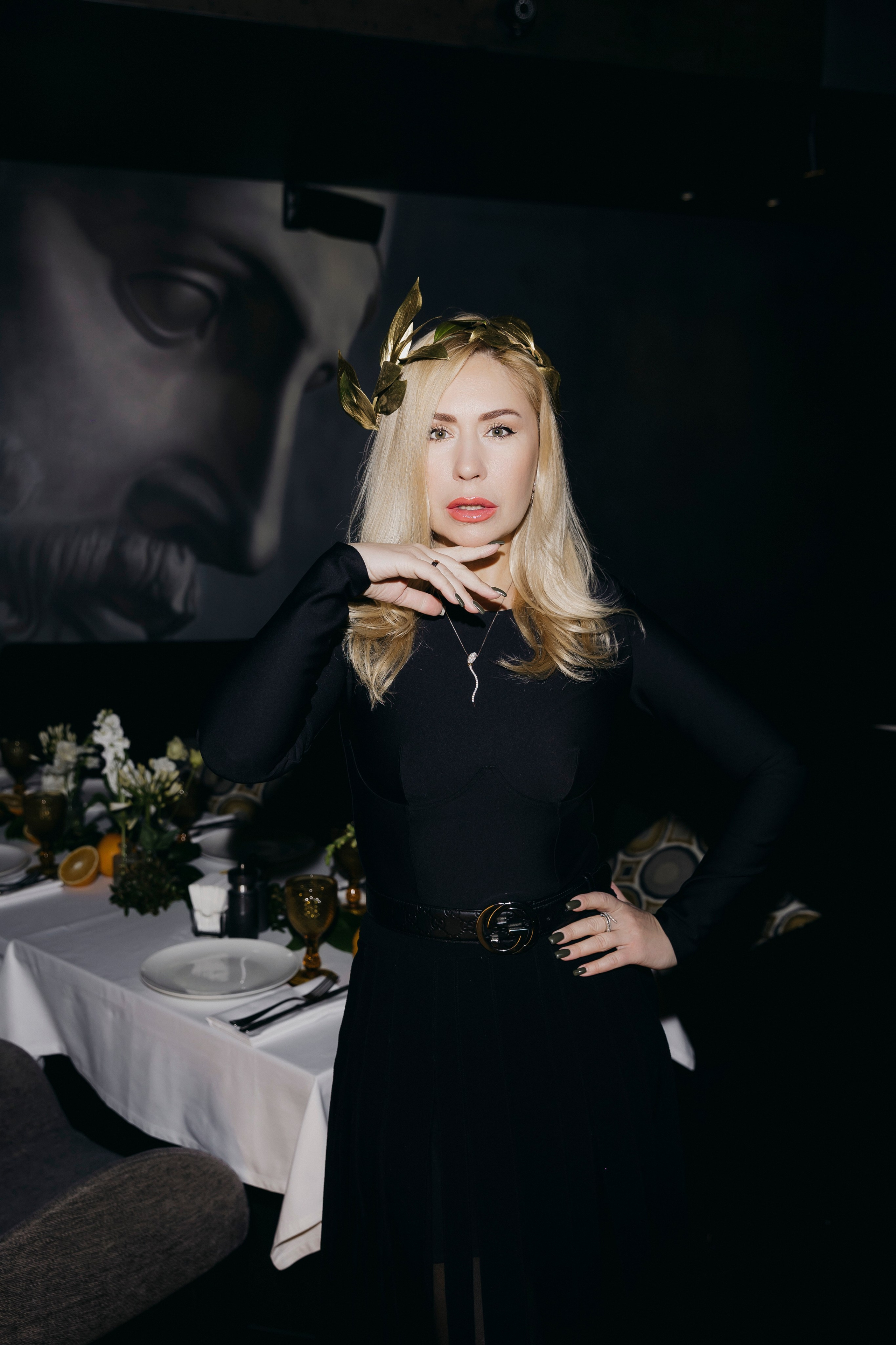 Анастасия Гребенкина на дне рождения ресторана «Пифагор» 