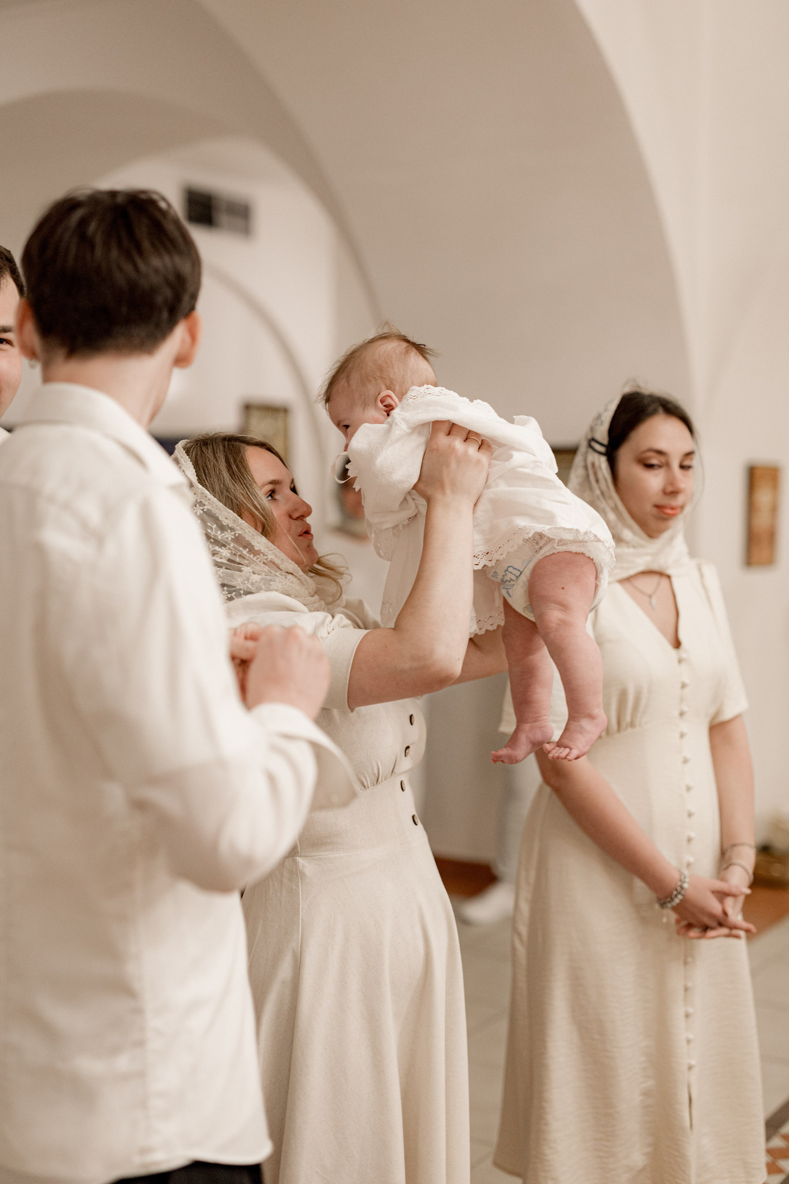 Таинство Крещения Саши. Фотограф новорождённых Newborn Москва