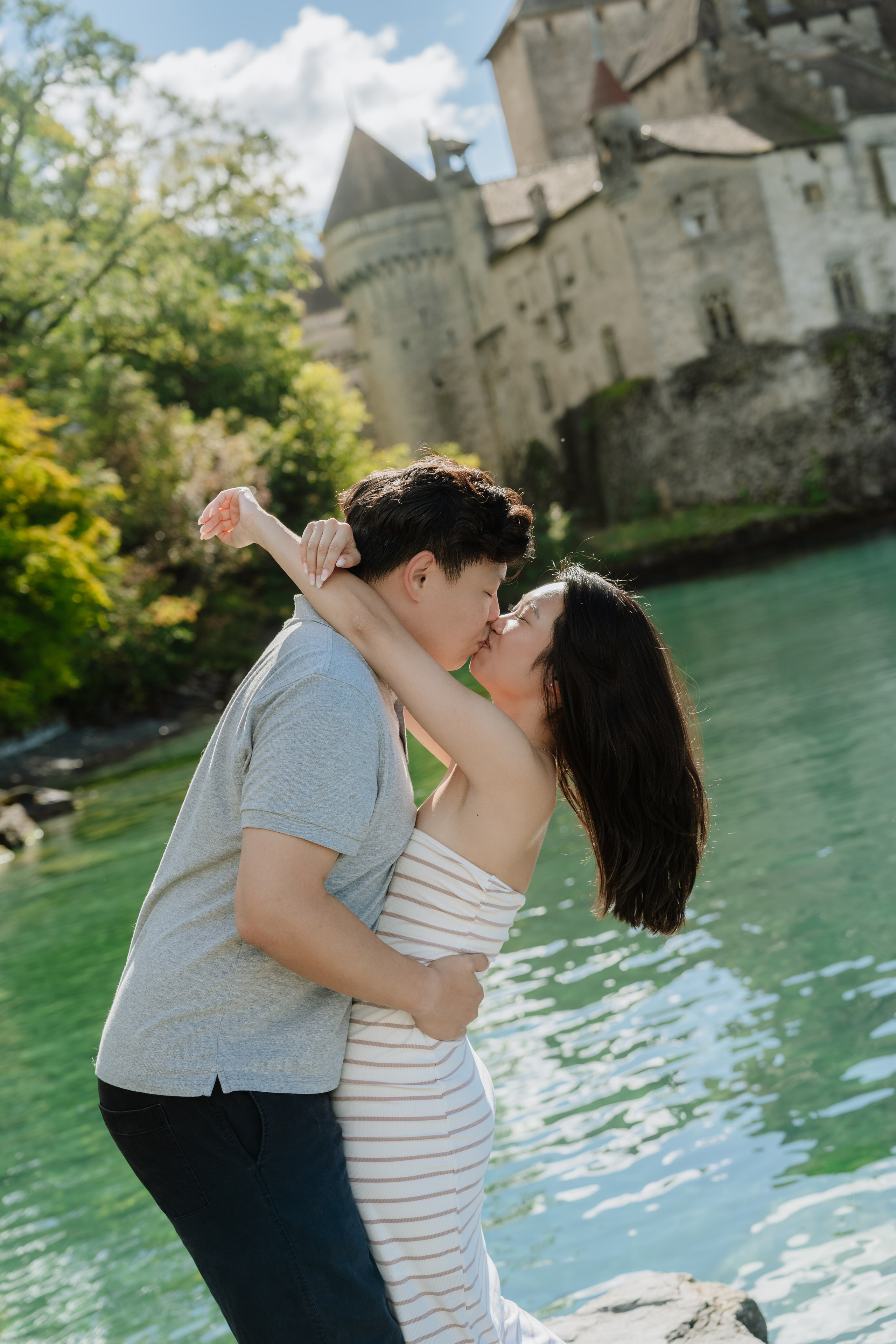 Stephanie & Dominick | Proposal Montreux. Профессиональный свадебный фотограф в Женеве и Швейцарии | Таня Вовчецкая