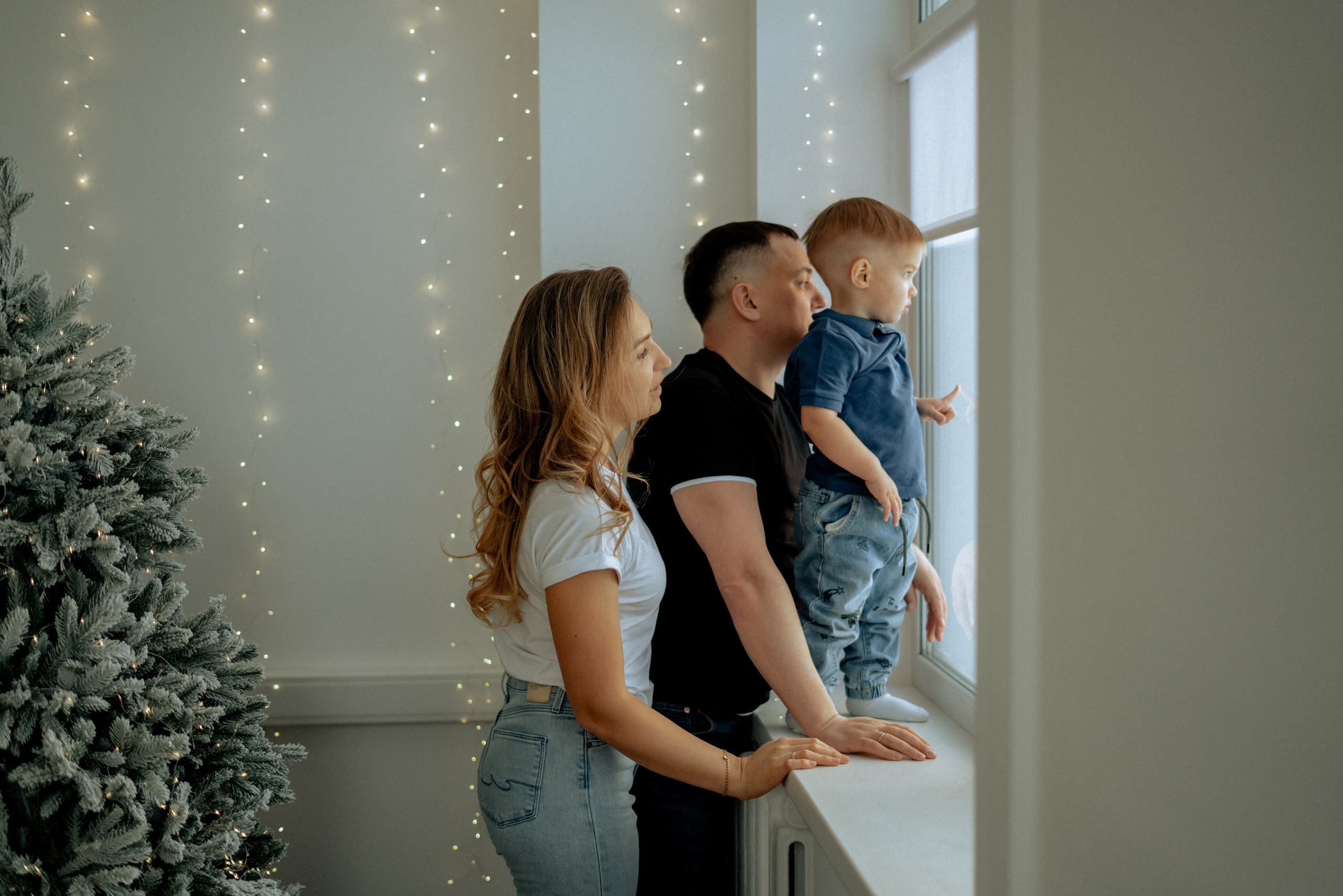 Студийная Новогодняя семейная съемка. Фотограф сахалин