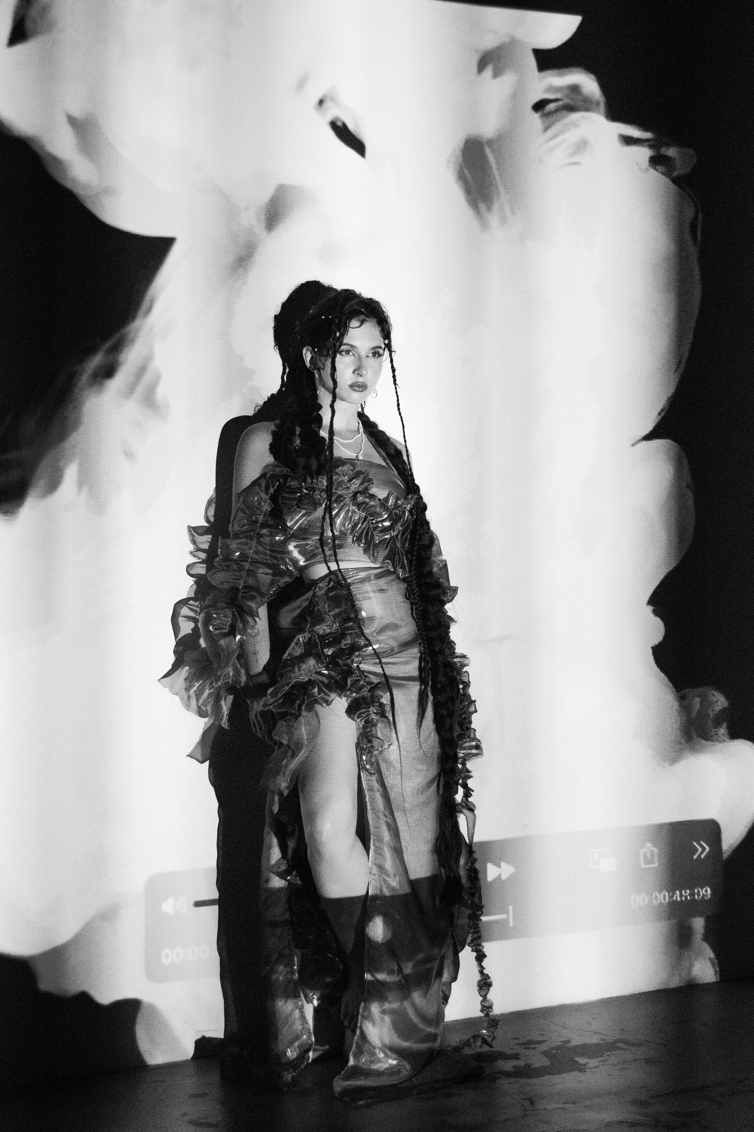 Backstage of the music video. Magic photos