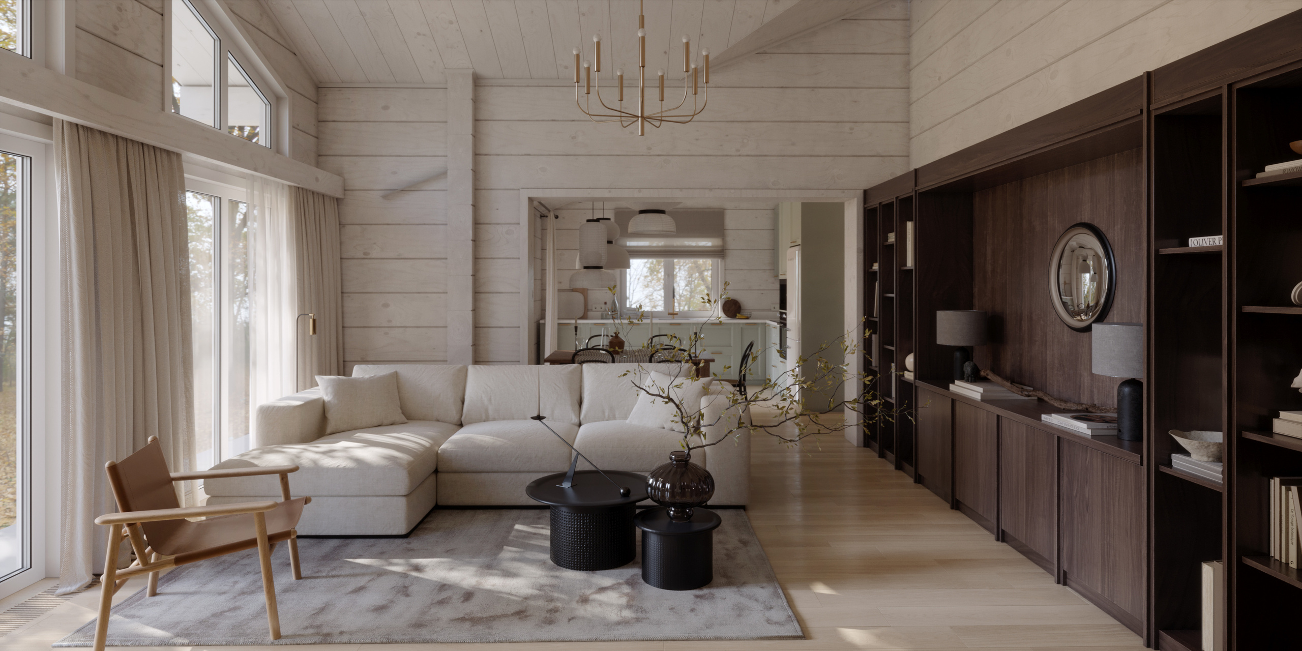 Загородный Дом. Архитектор Наталья Форш. Визуализации Дизайн проектов