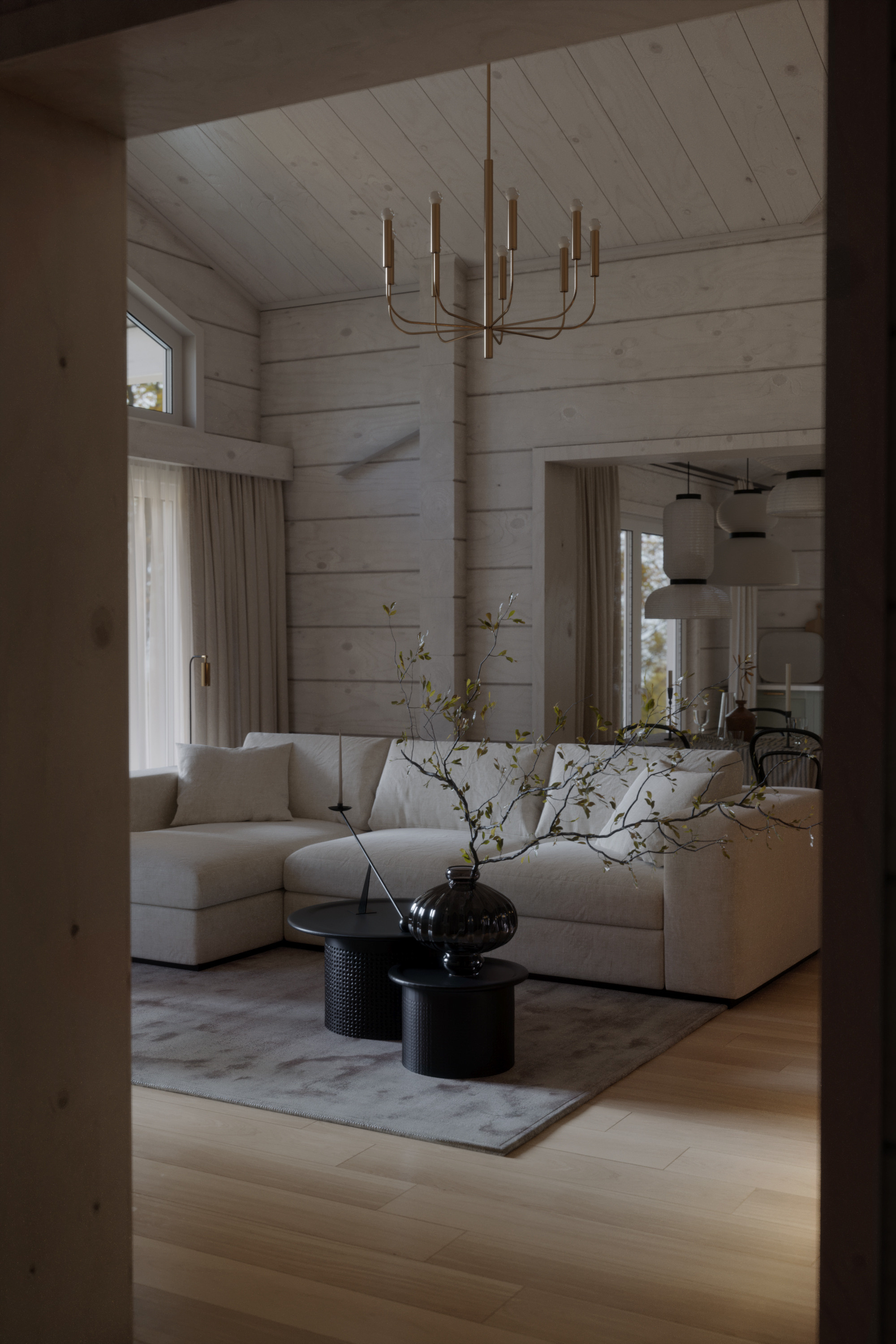 Загородный Дом. Архитектор Наталья Форш. Визуализации Дизайн проектов