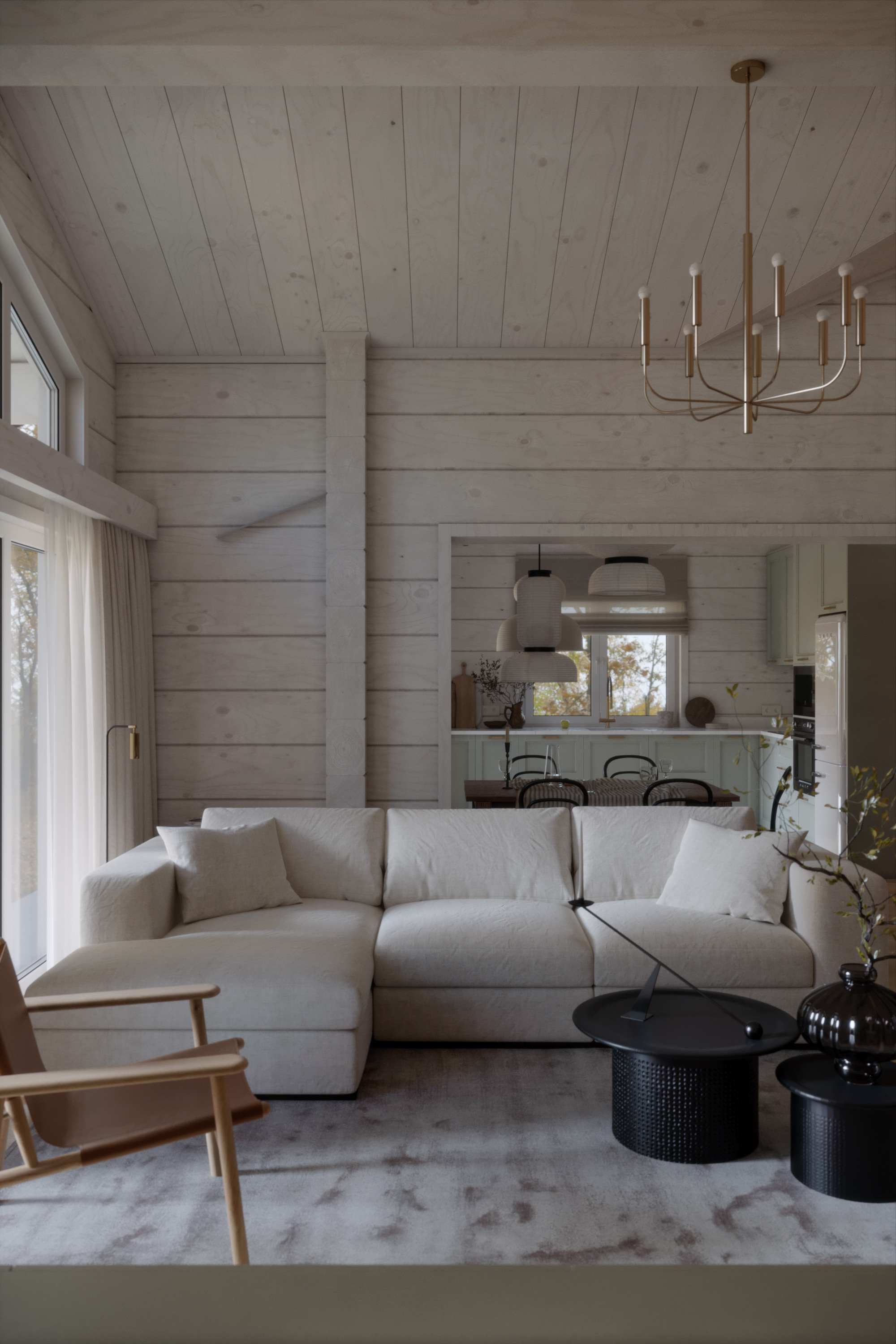 Загородный Дом. Архитектор Наталья Форш. Визуализации Дизайн проектов