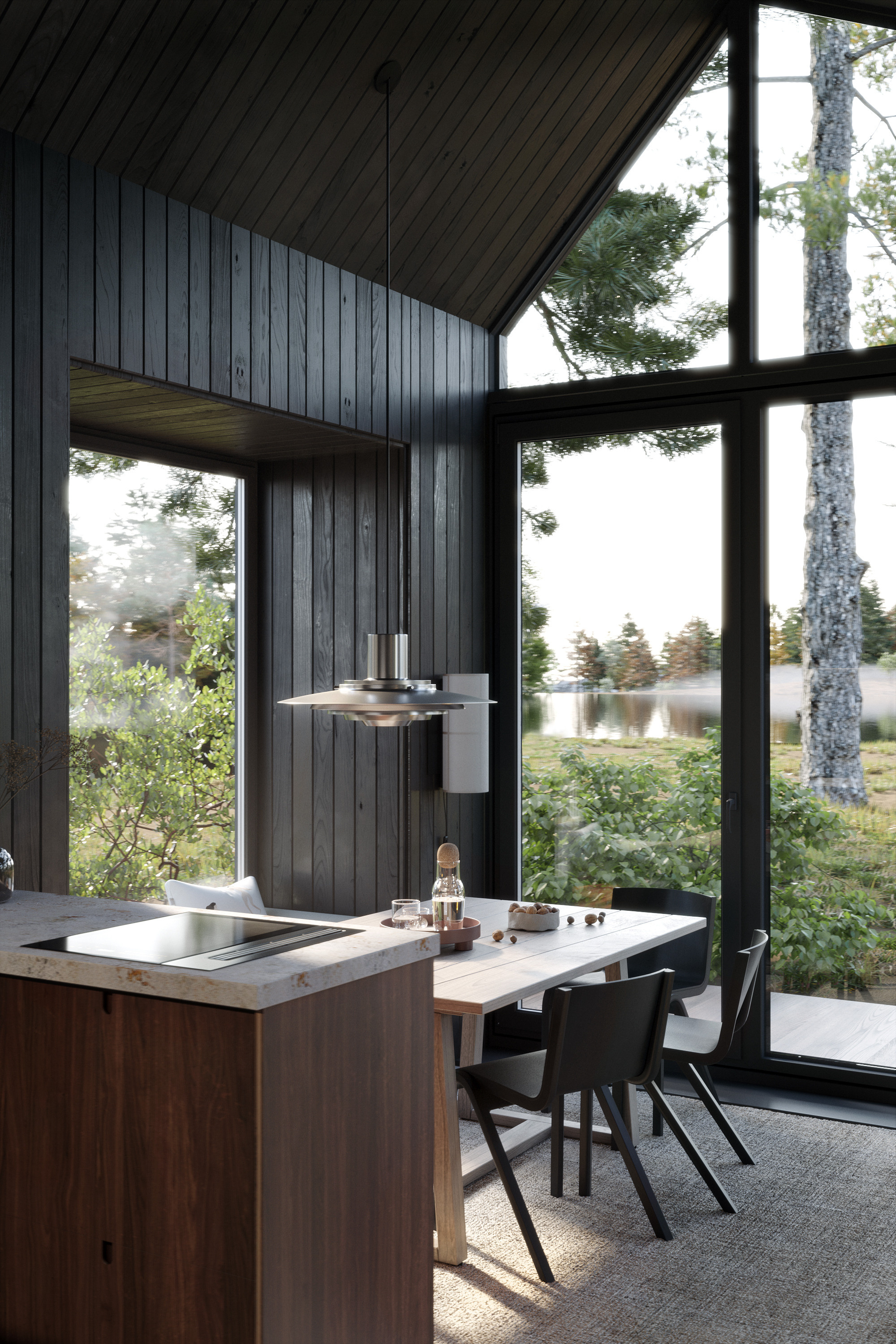 Дом в горах. Швеция. Архитектор Ольга Сушко. Визуализации Дизайн проектов