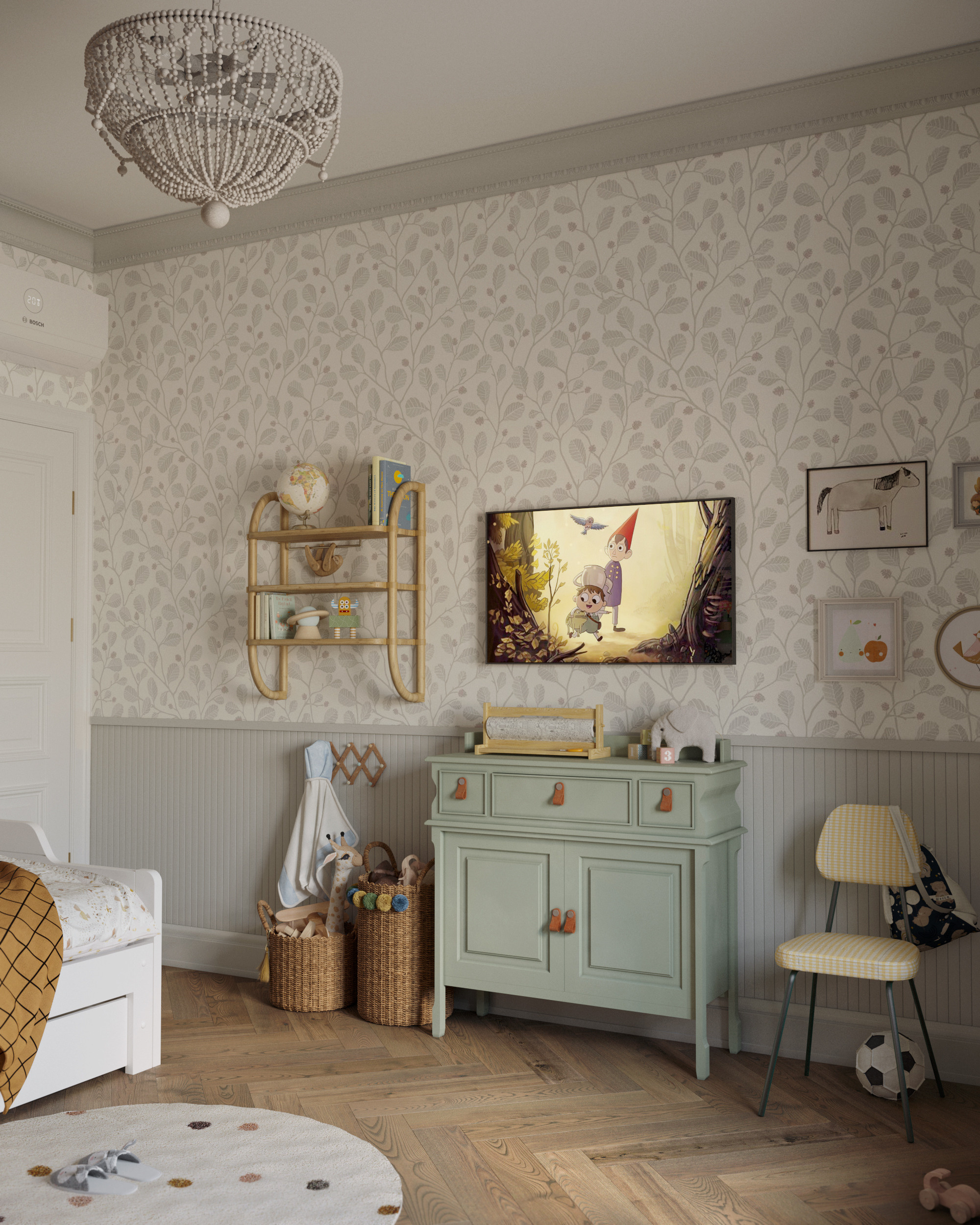 KID'S BEDROOM. Архитекторы бюро SPHERA. Визуализации Дизайн проектов