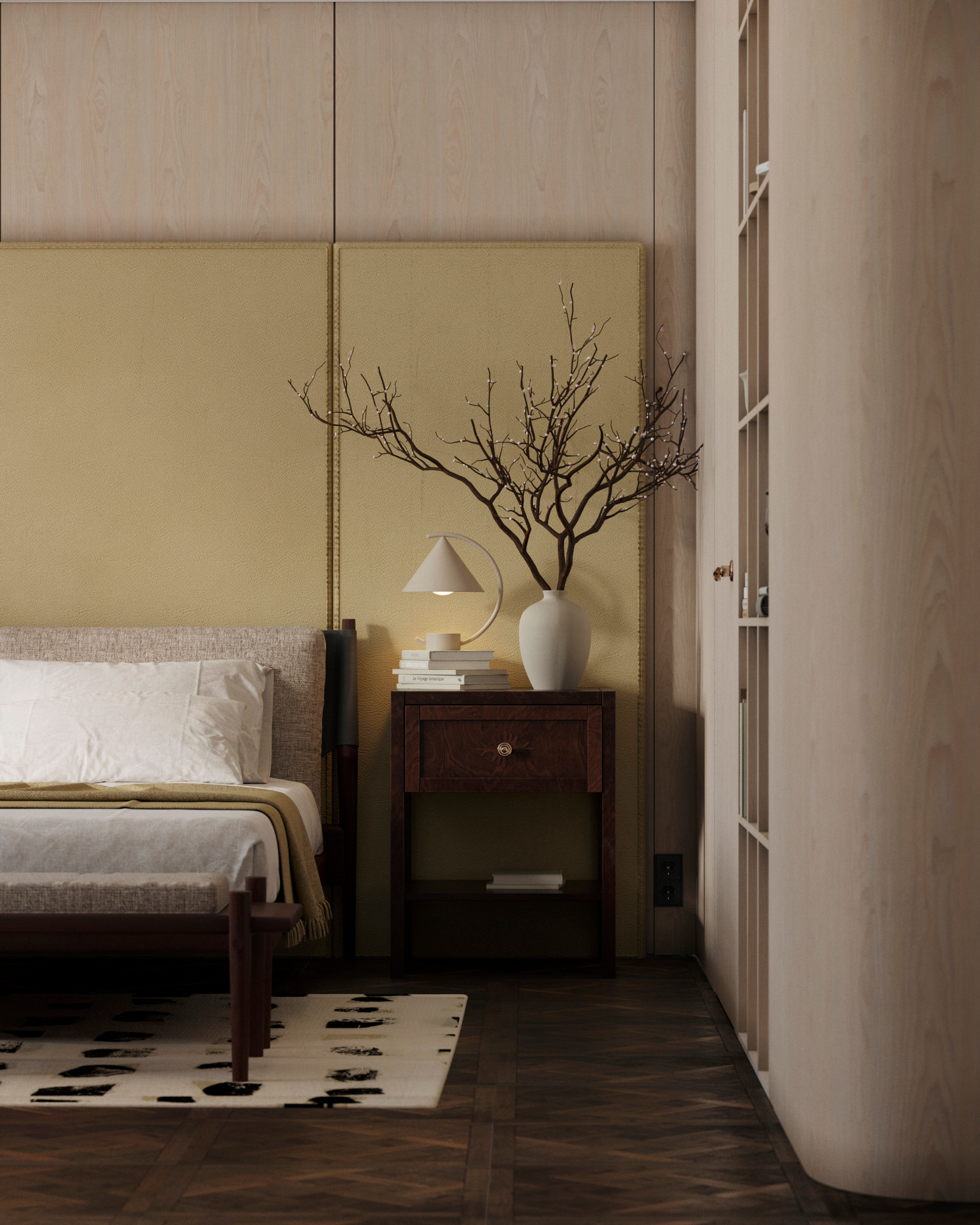 BEDROOM YELLOW. Визуализации Дизайн проектов