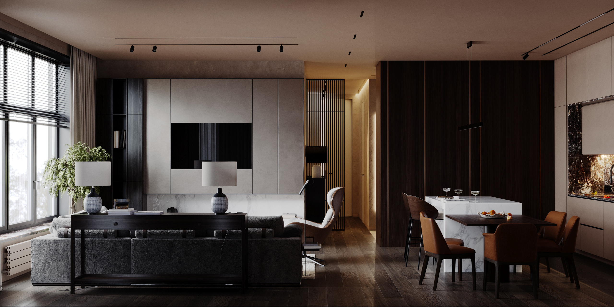 Пентхаус. Архитекторы Бюро SPHERA. Визуализации Дизайн проектов