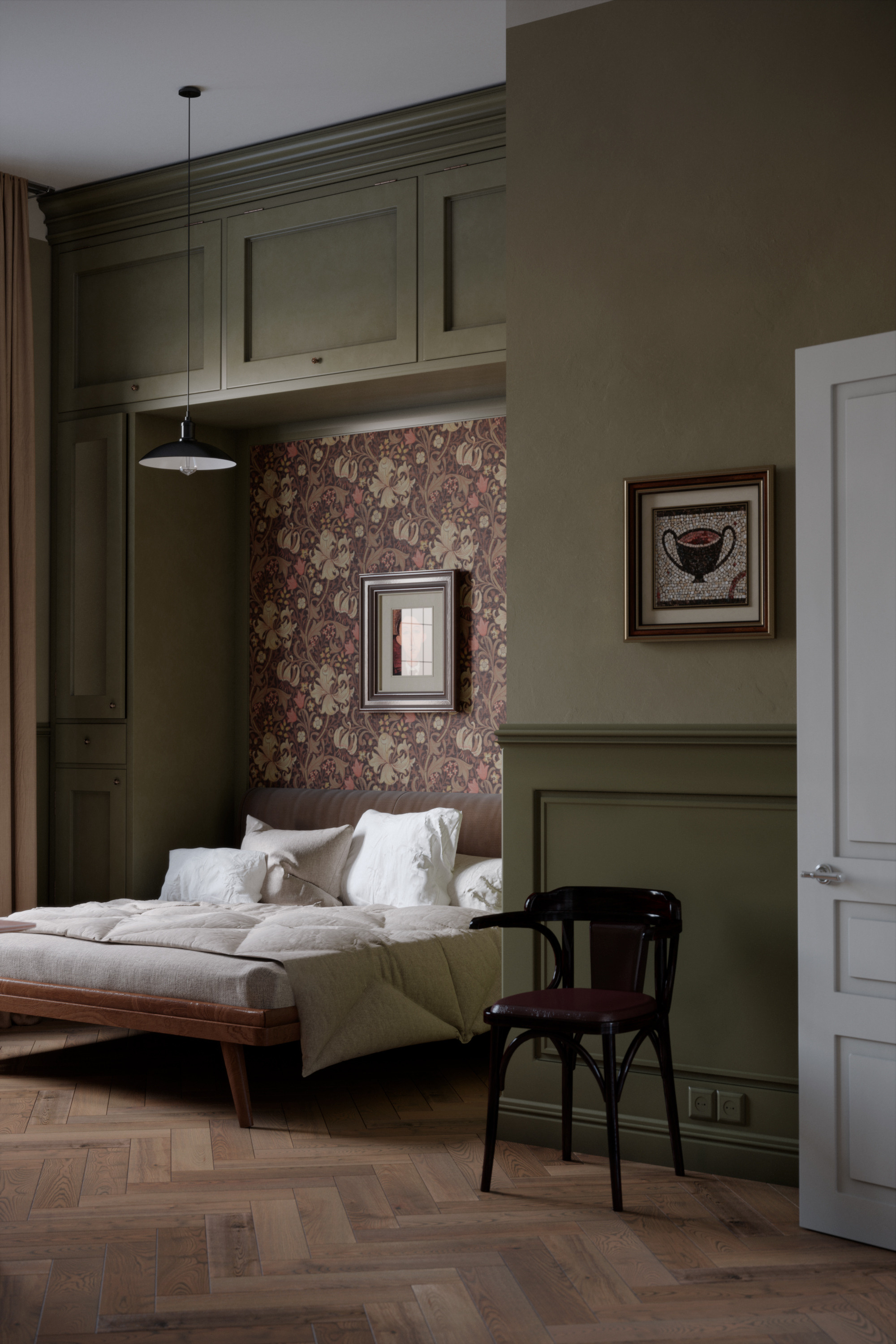 BEDROOM GREEN. Визуализации Дизайн проектов