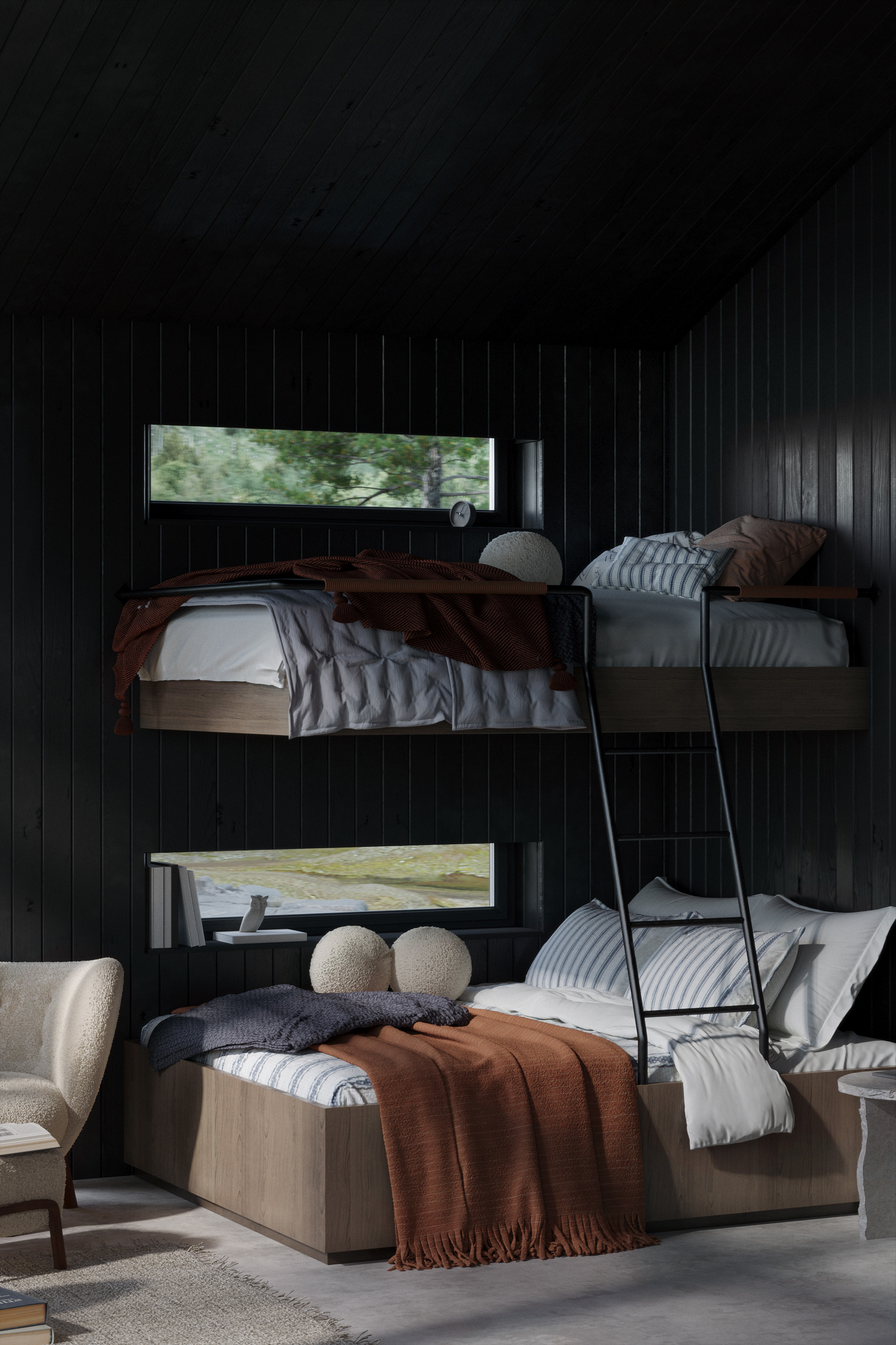 Дом в горах. Швеция. Архитектор Ольга Сушко. Визуализации Дизайн проектов