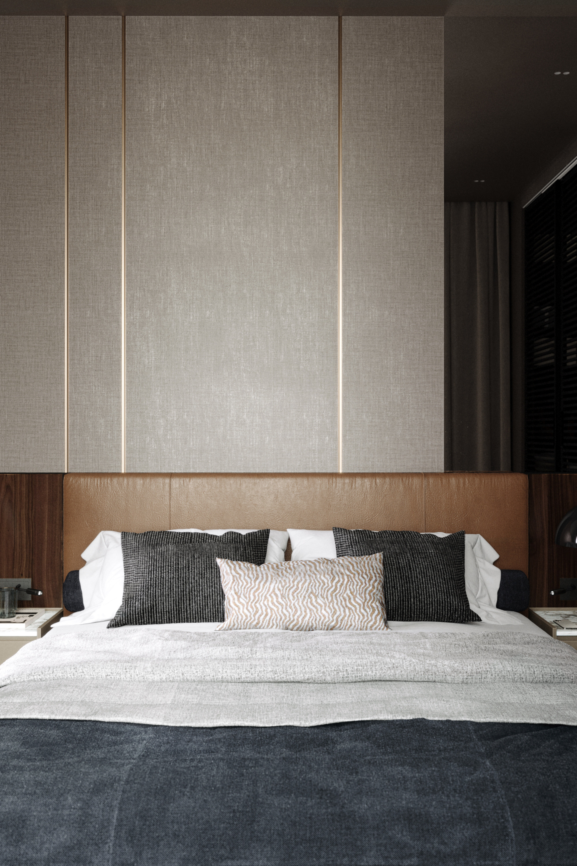 Спальня. Архитекторы бюро Sphera. Визуализации Дизайн проектов