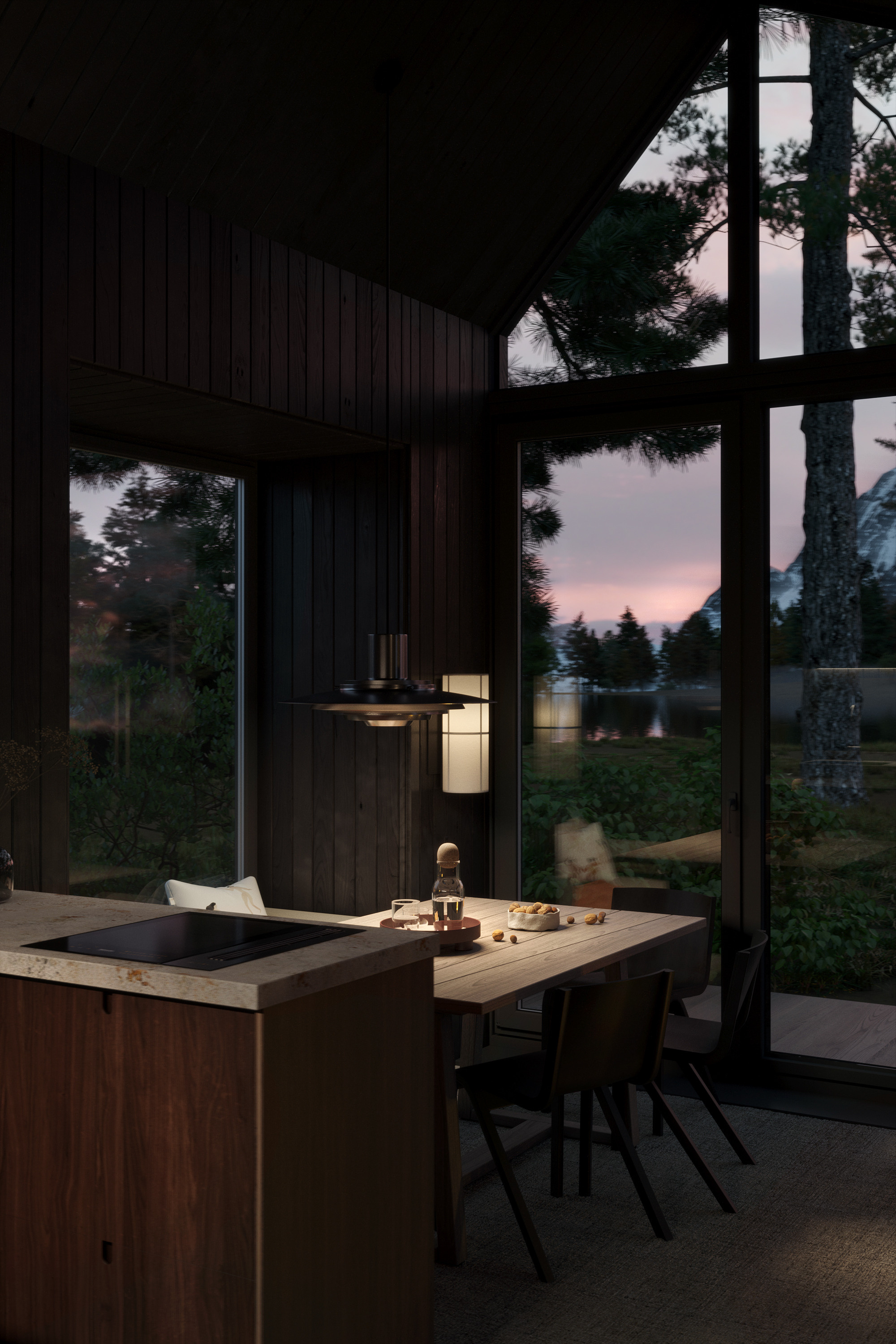 Дом в горах. Швеция. Архитектор Ольга Сушко. Визуализации Дизайн проектов