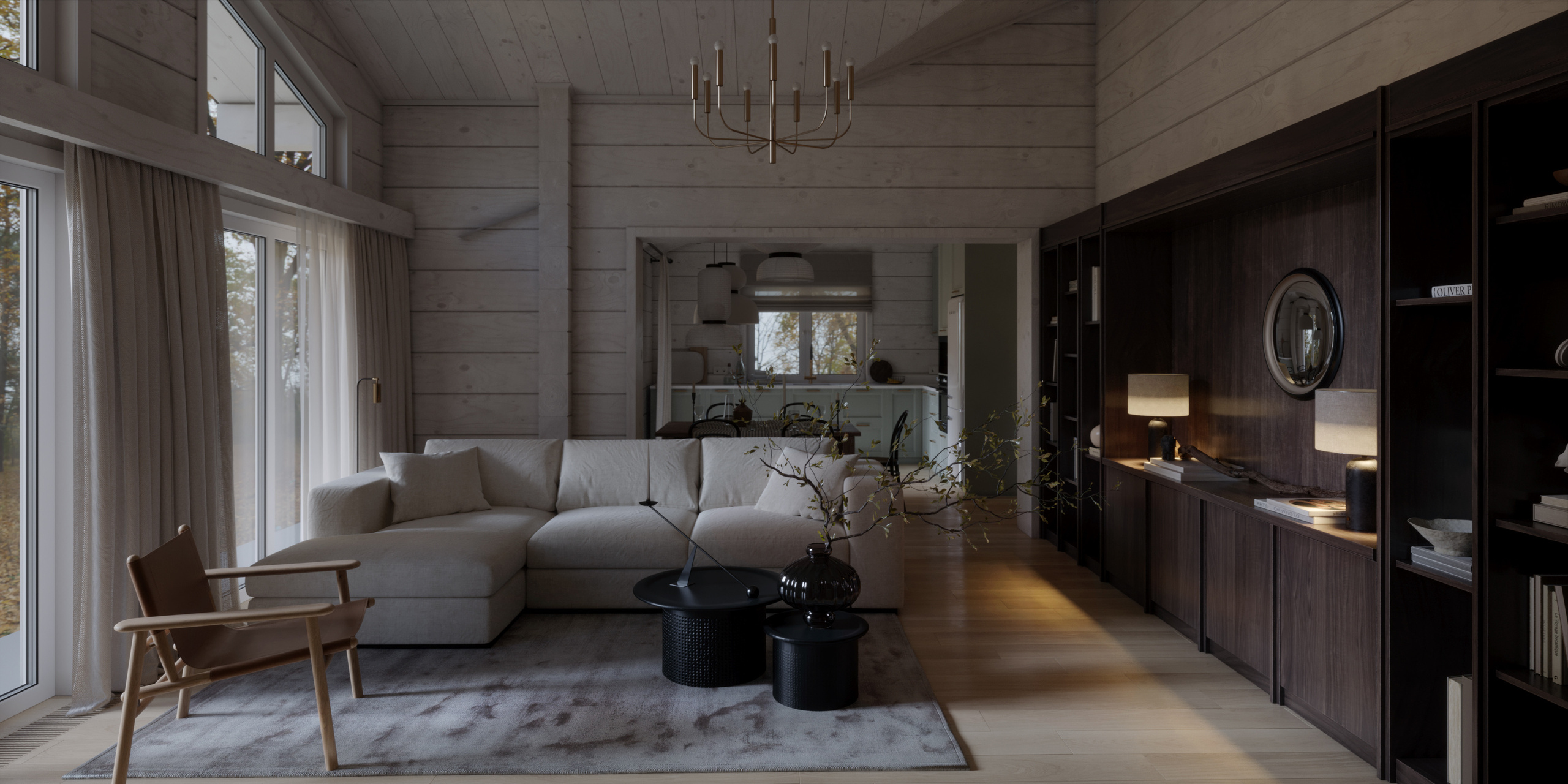 Загородный Дом. Архитектор Наталья Форш. Визуализации Дизайн проектов