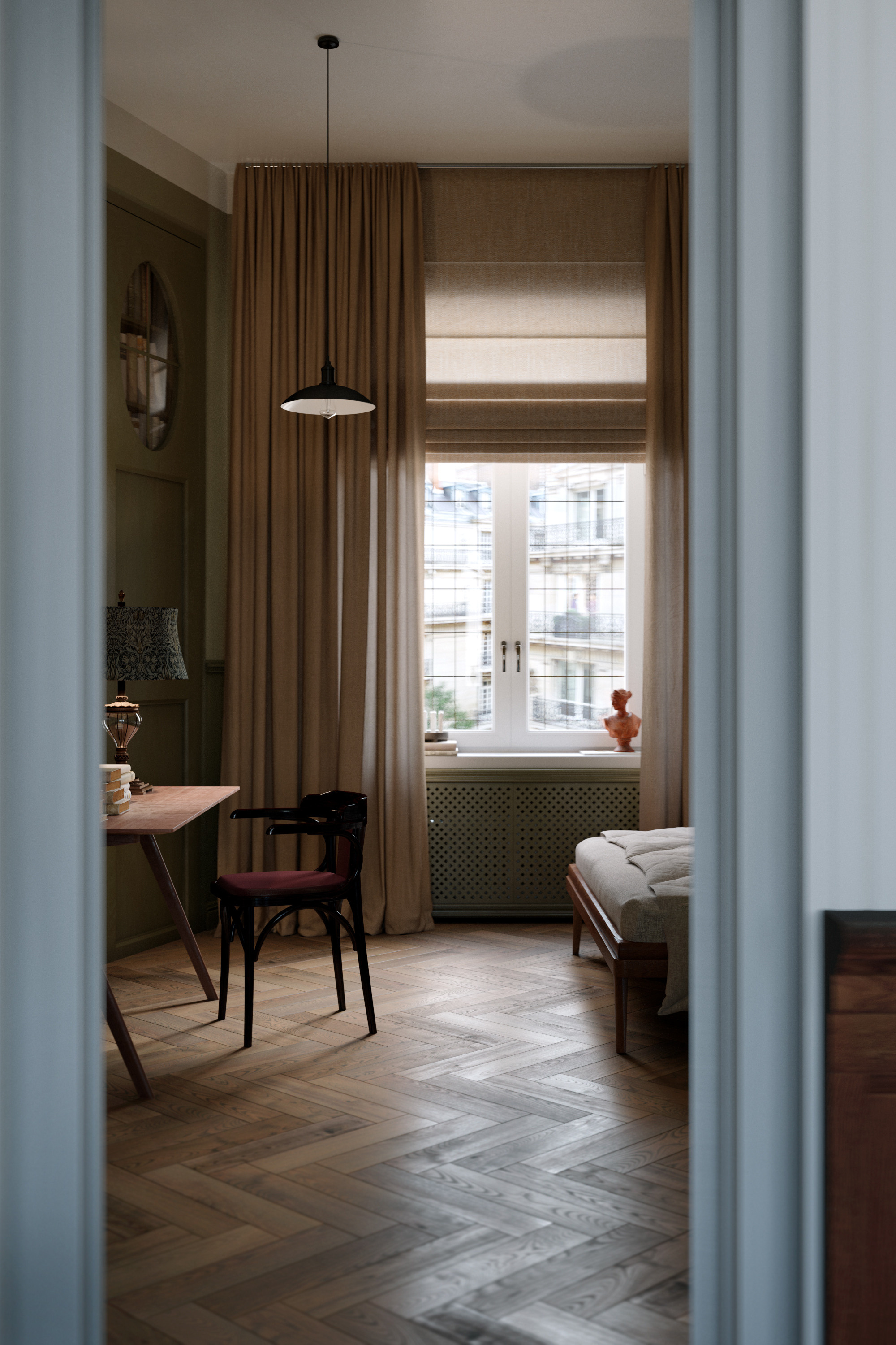 BEDROOM GREEN. Визуализации Дизайн проектов