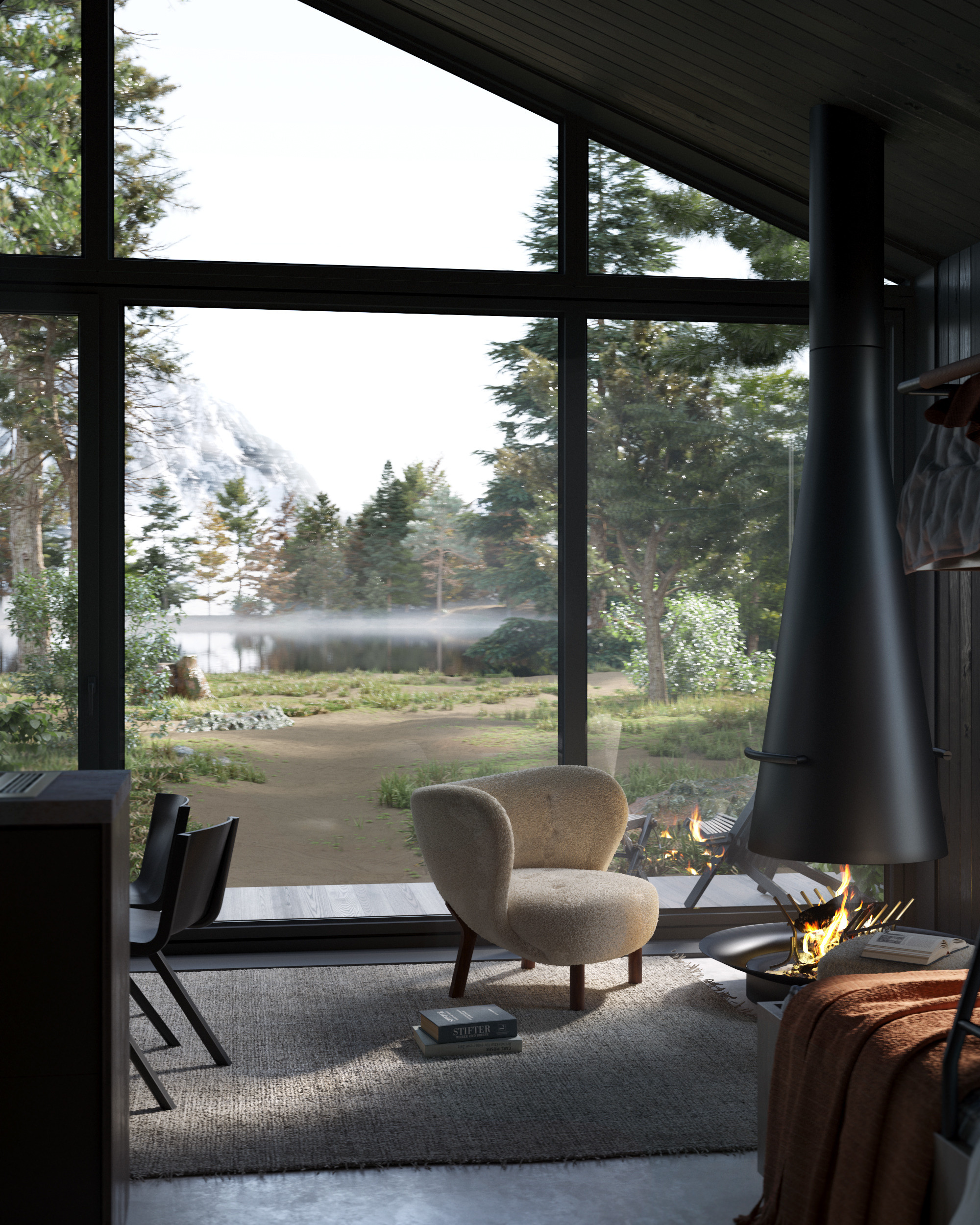 Дом в горах. Швеция. Архитектор Ольга Сушко. Визуализации Дизайн проектов