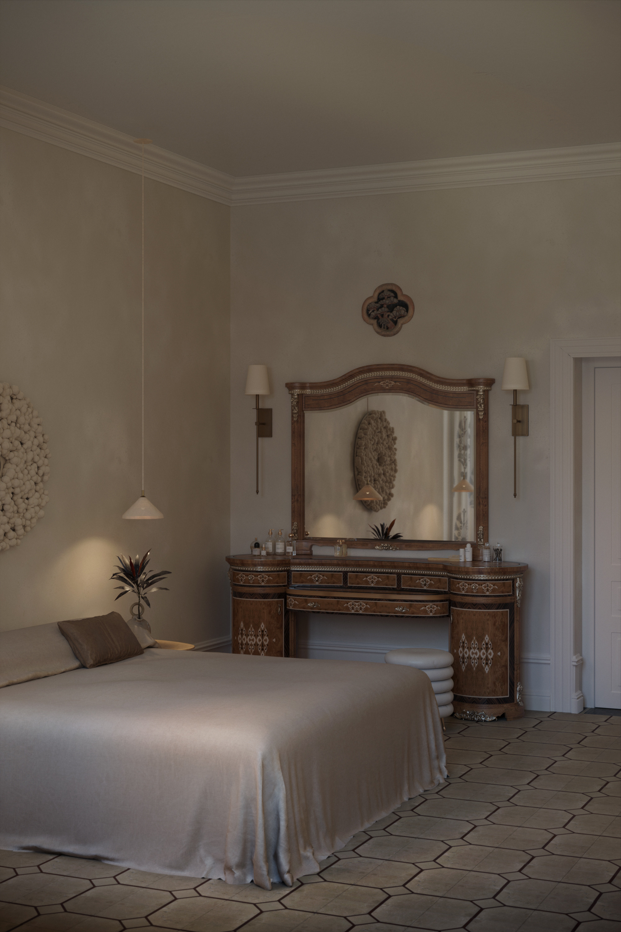 BEDROOM GREEN. Визуализации Дизайн проектов