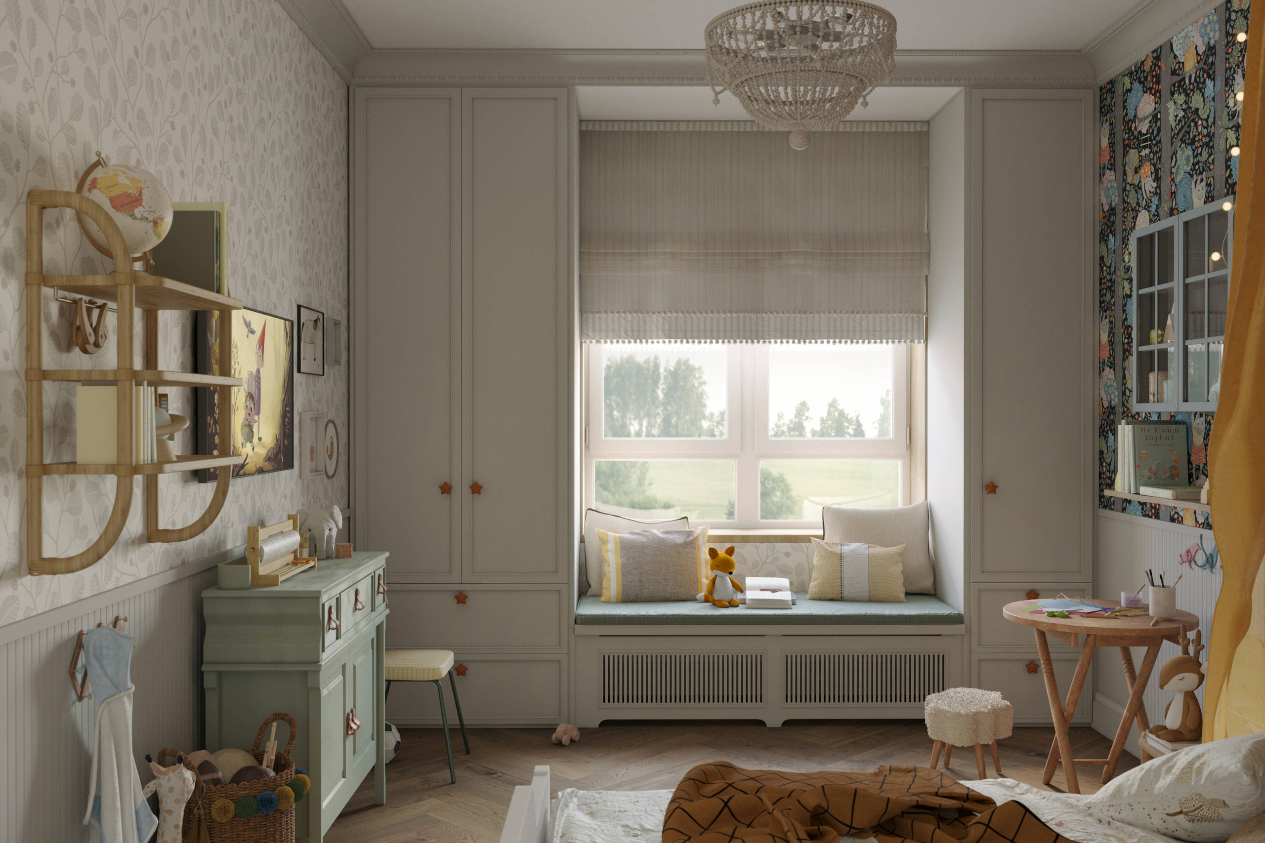 KID'S BEDROOM. Архитекторы бюро SPHERA. Визуализации Дизайн проектов