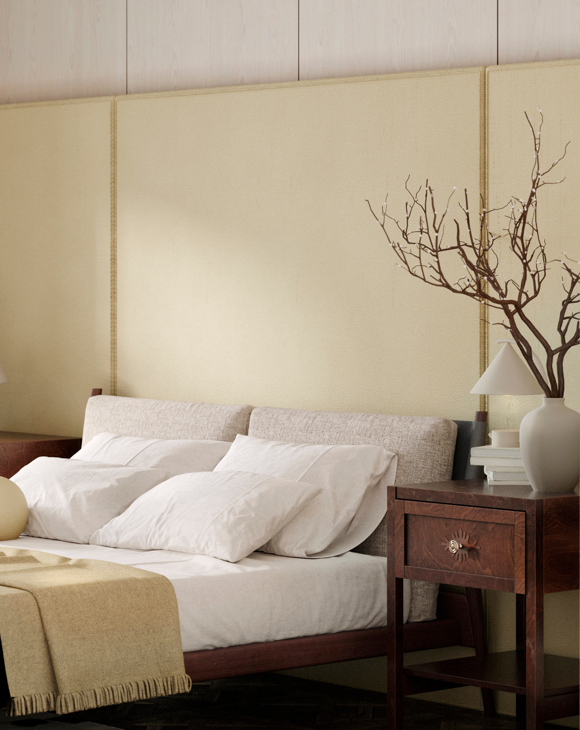 BEDROOM YELLOW. Визуализации Дизайн проектов