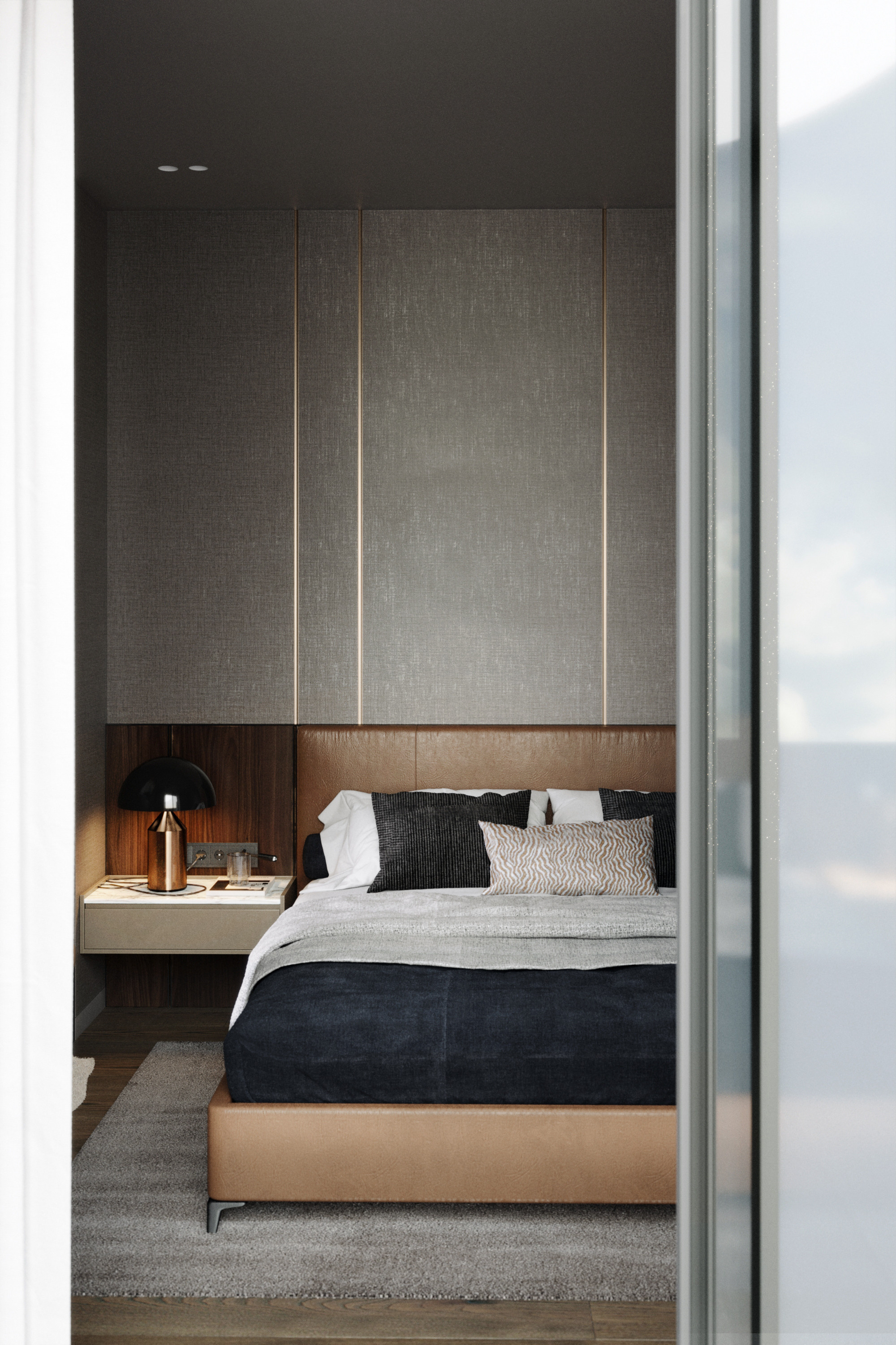 Спальня. Архитекторы бюро Sphera. Визуализации Дизайн проектов