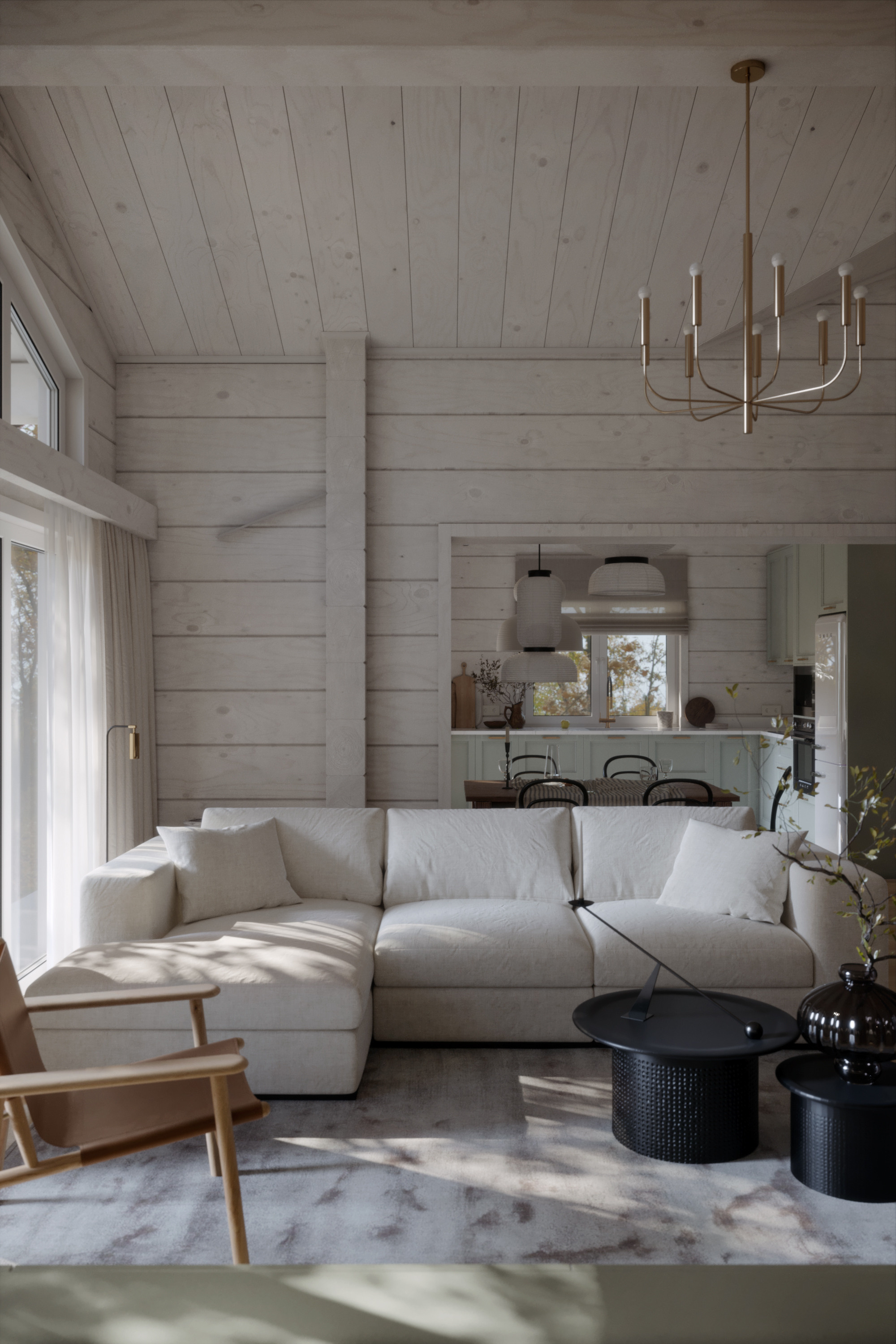 Загородный Дом. Архитектор Наталья Форш. Визуализации Дизайн проектов