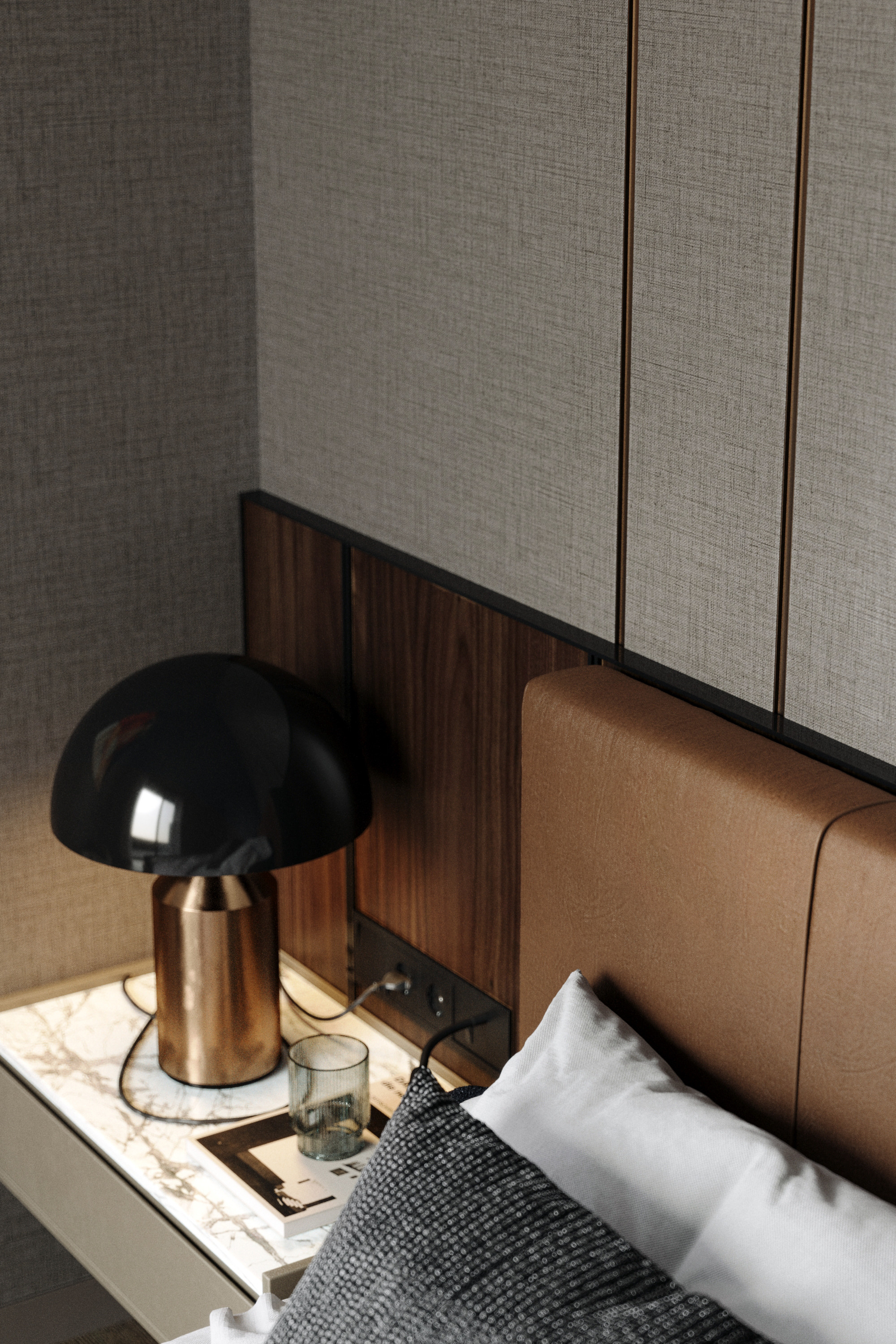 Спальня. Архитекторы бюро Sphera. Визуализации Дизайн проектов