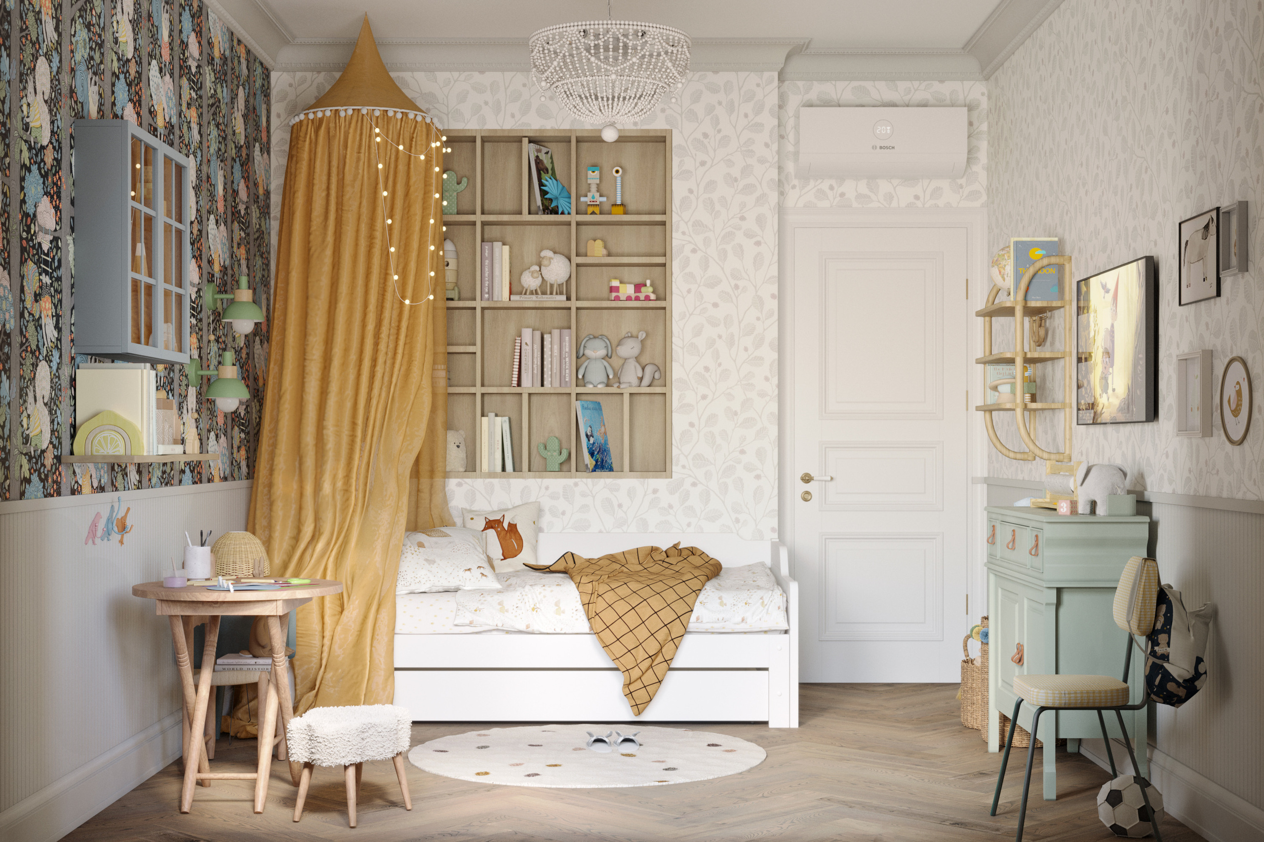 KID'S BEDROOM. Архитекторы бюро SPHERA. Визуализации Дизайн проектов