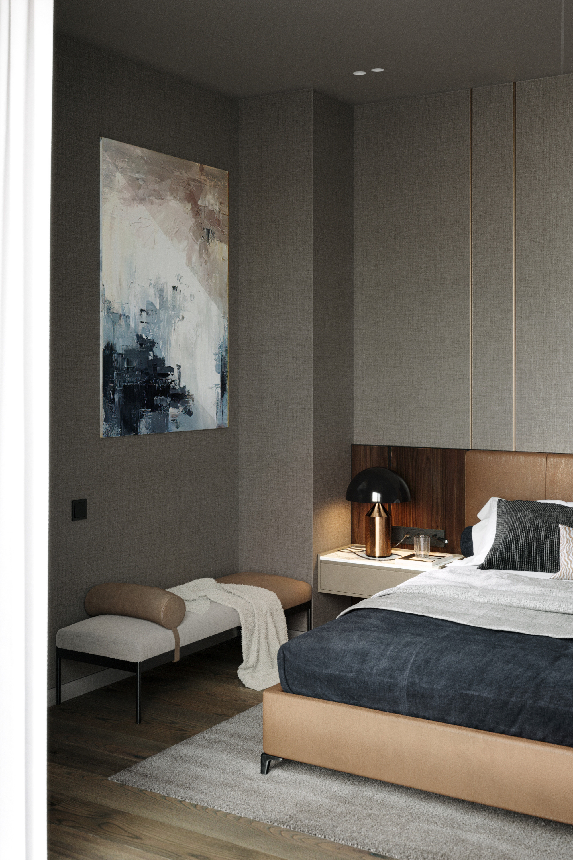 Спальня. Архитекторы бюро Sphera. Визуализации Дизайн проектов