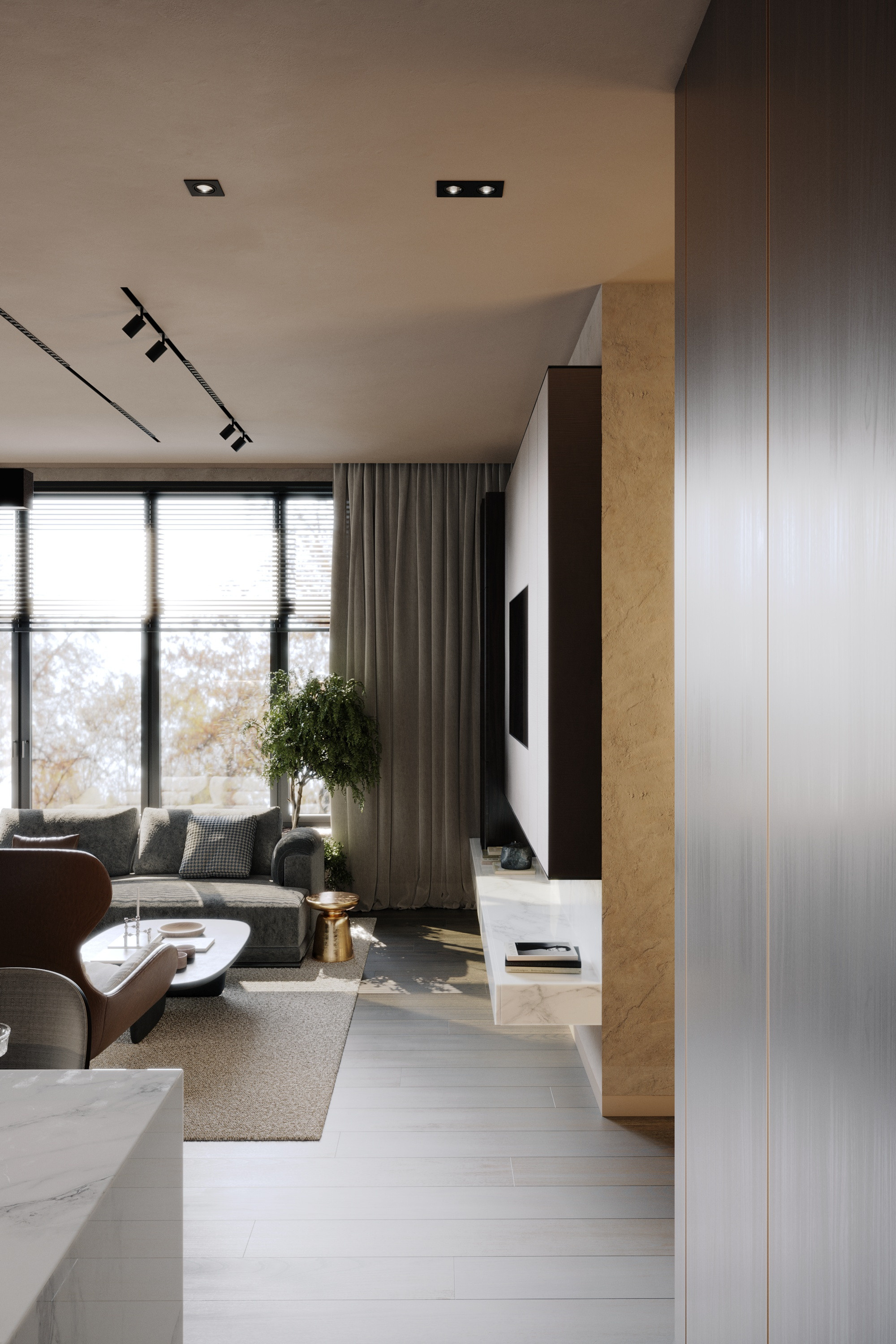 Пентхаус. Архитекторы Бюро SPHERA. Визуализации Дизайн проектов