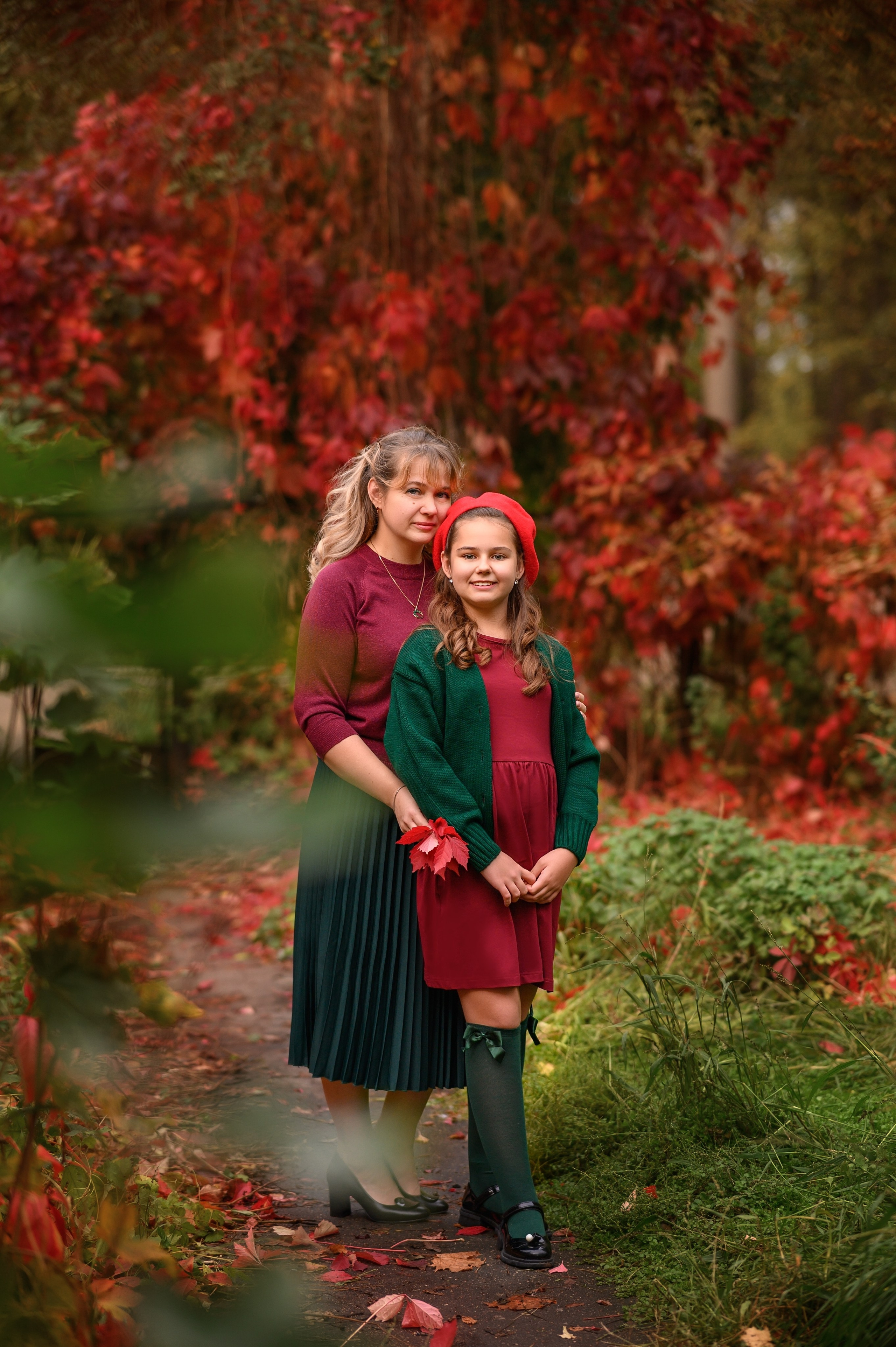 Мария с детьми