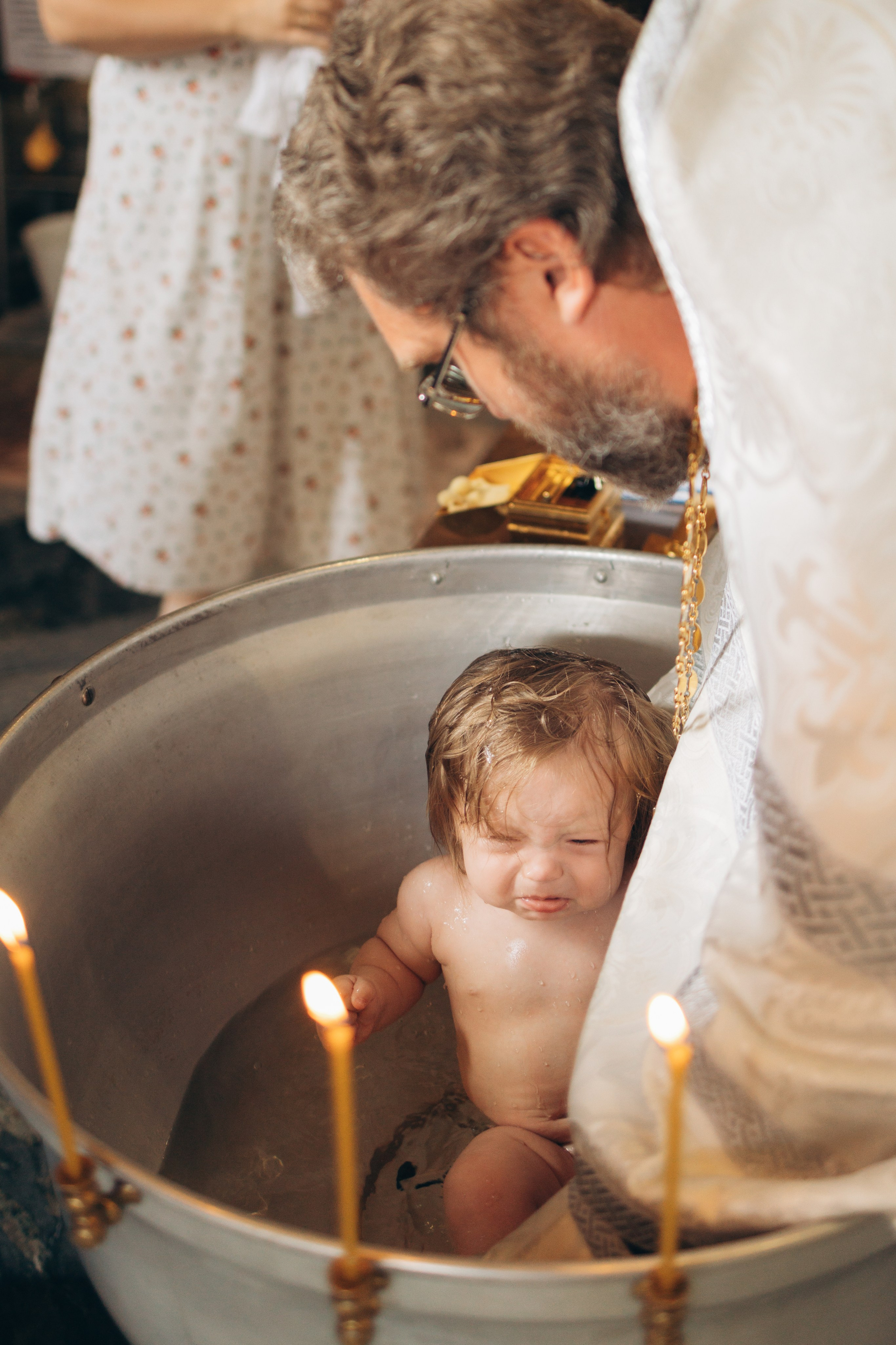 Крещение в Исаакие. Портретный фотограф в Санкт-Петербурге