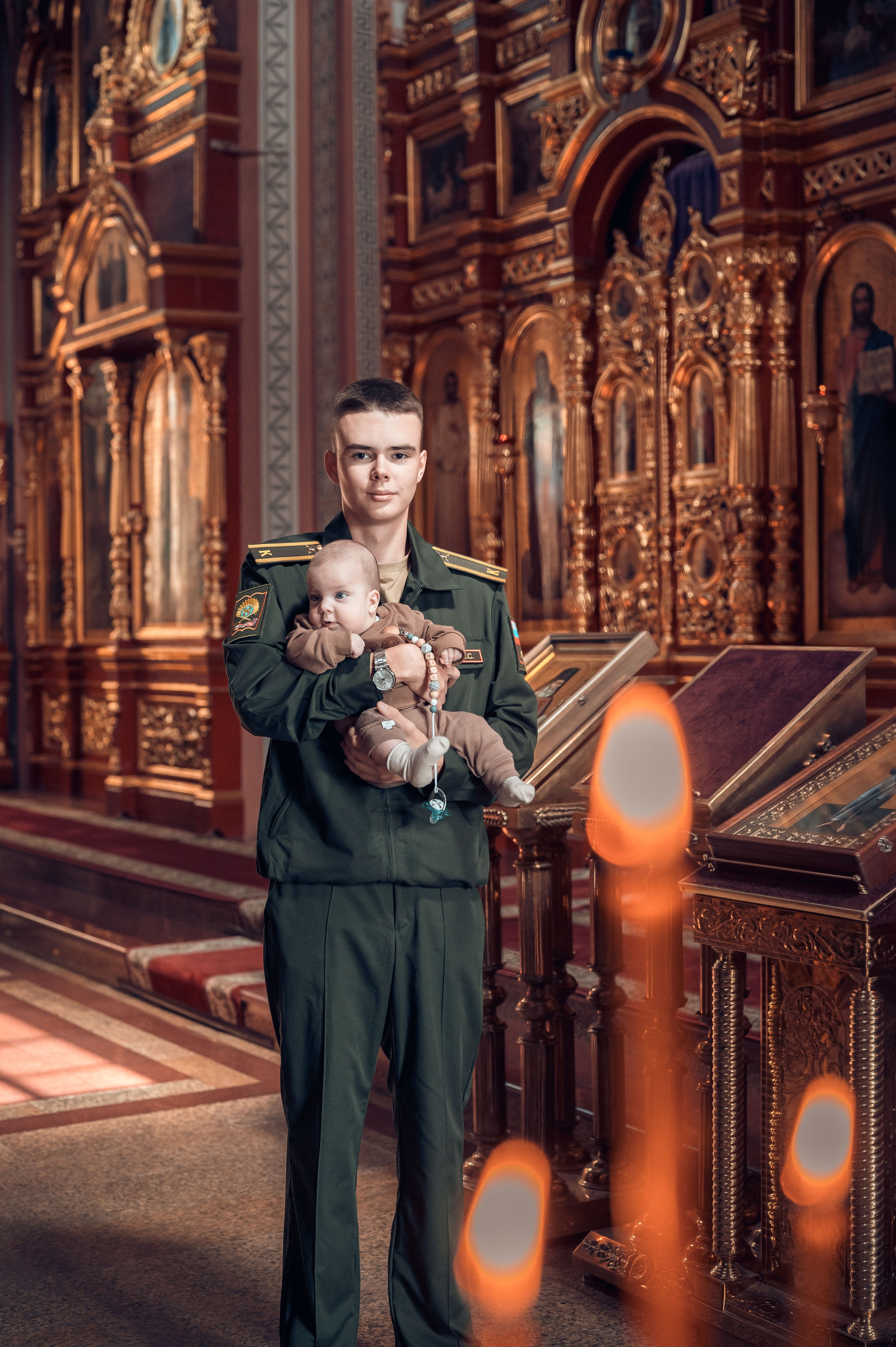 Таинство Крещения в Свято-Георгиевском Храме. Фотограф на Таинство Венчания и Крещения в Краснодаре Абрамова Людмила