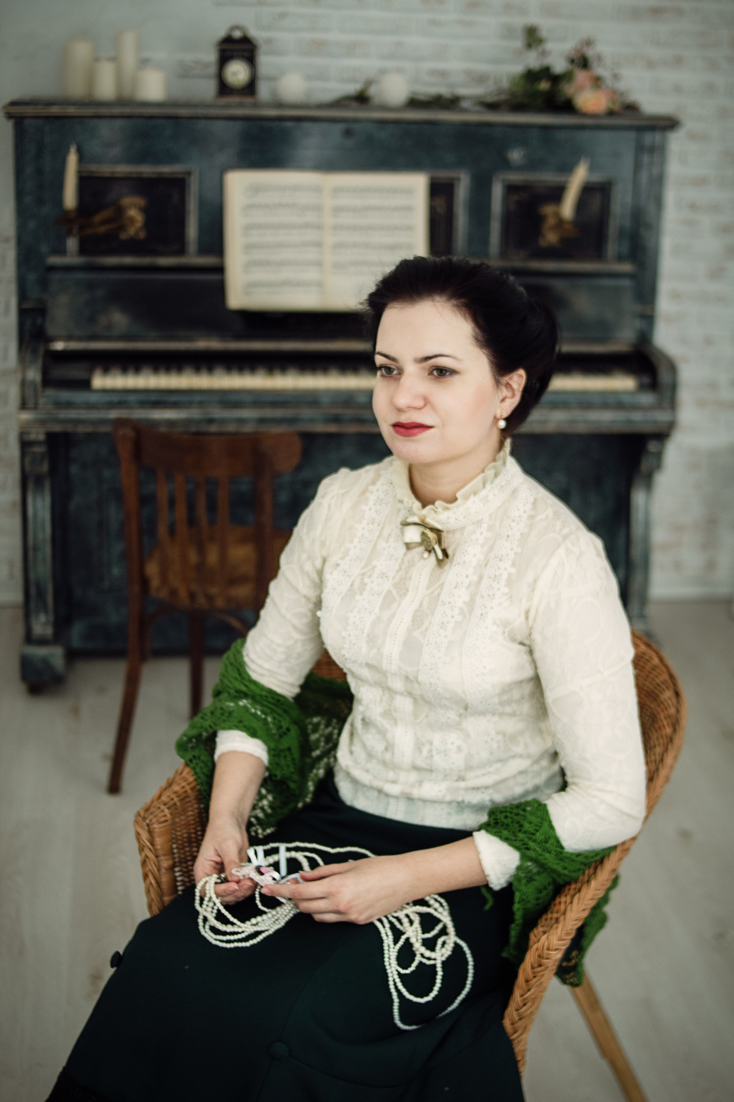 Катерина и пианино Schröder. Фотограф Дарина Фельдман