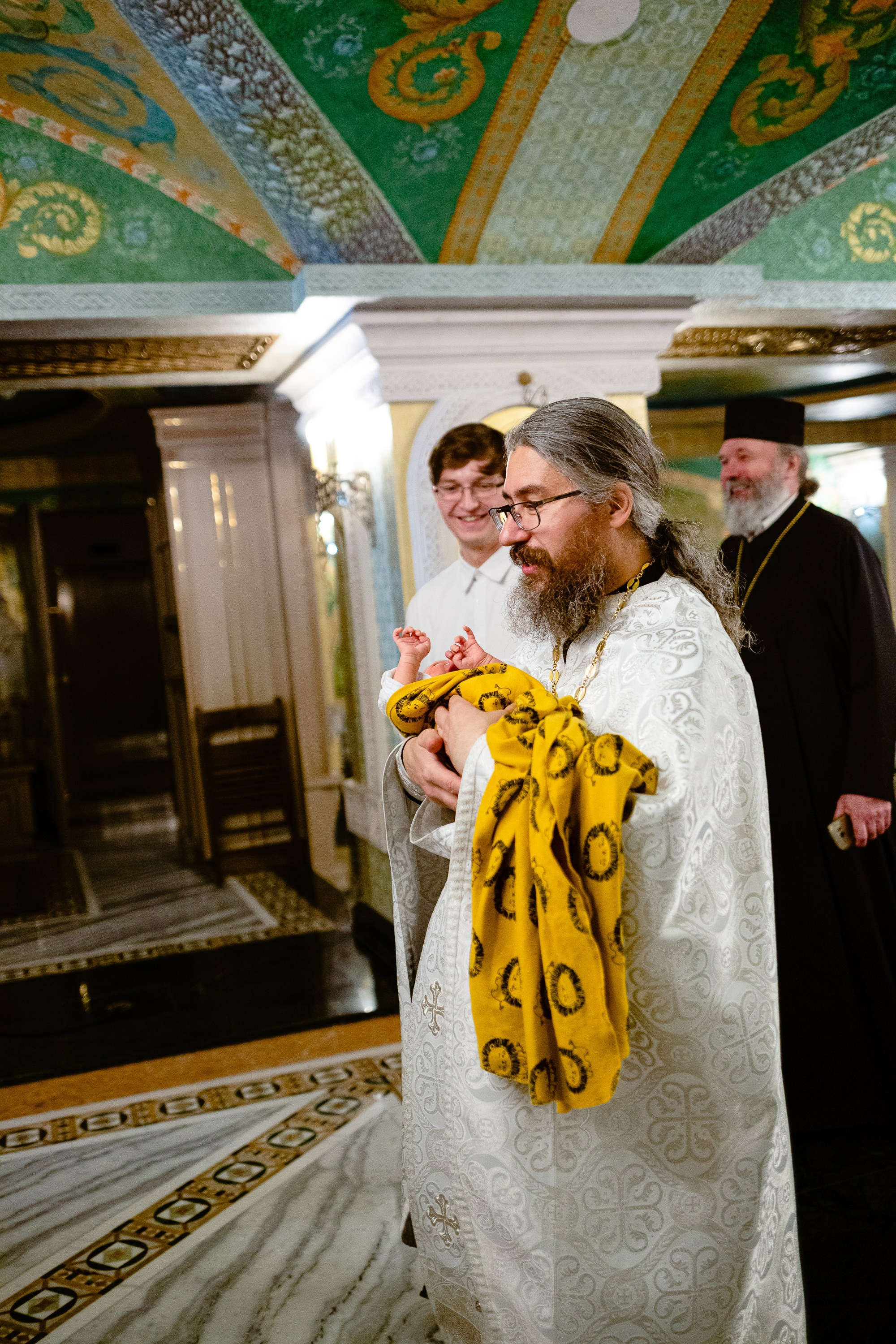 Съемка Крещения в Сретенском монастыре