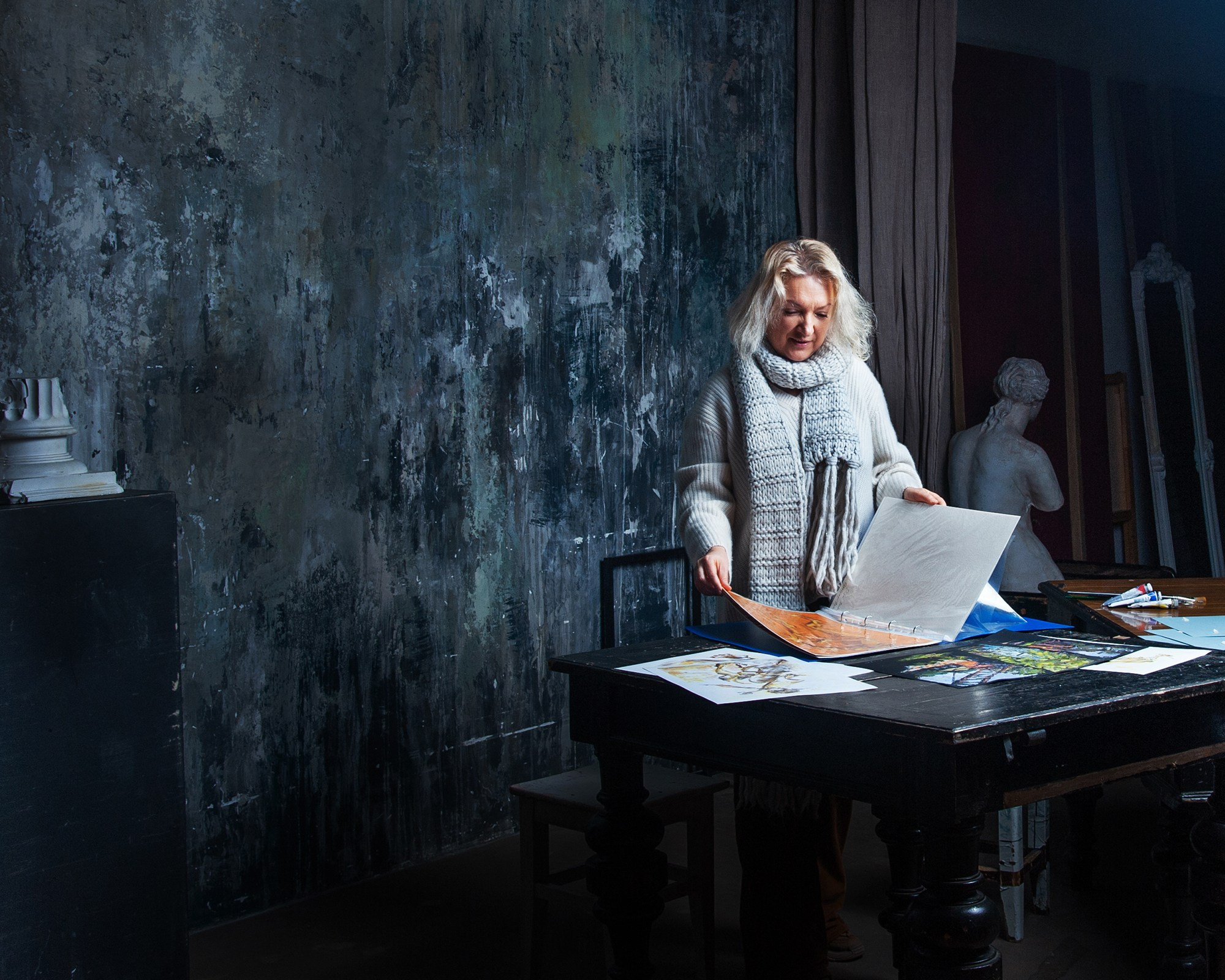 Фотосъемка для художника Ольги Ломакиной. Портретная фотография в Москве