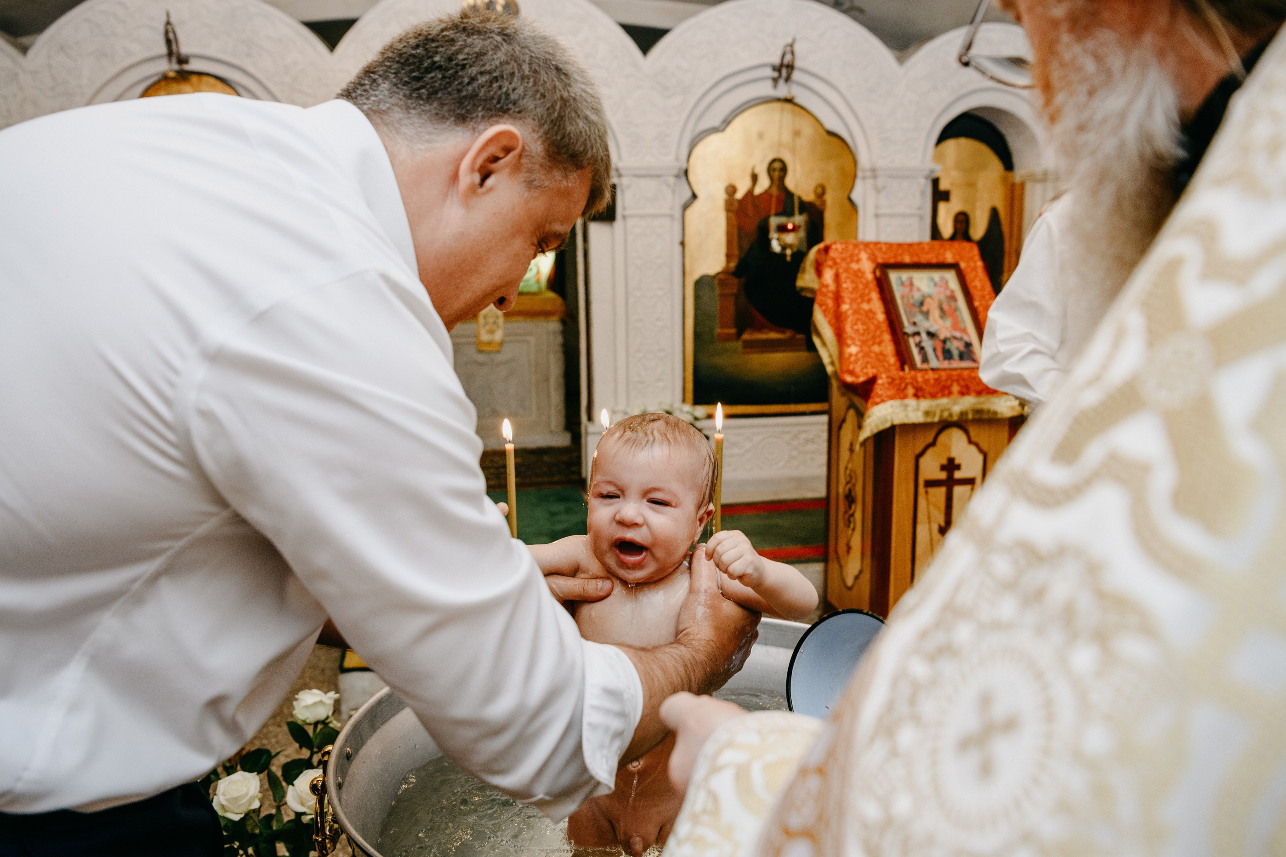 Крещение Александра. Фотограф на выписку из роддома в Москве и МО