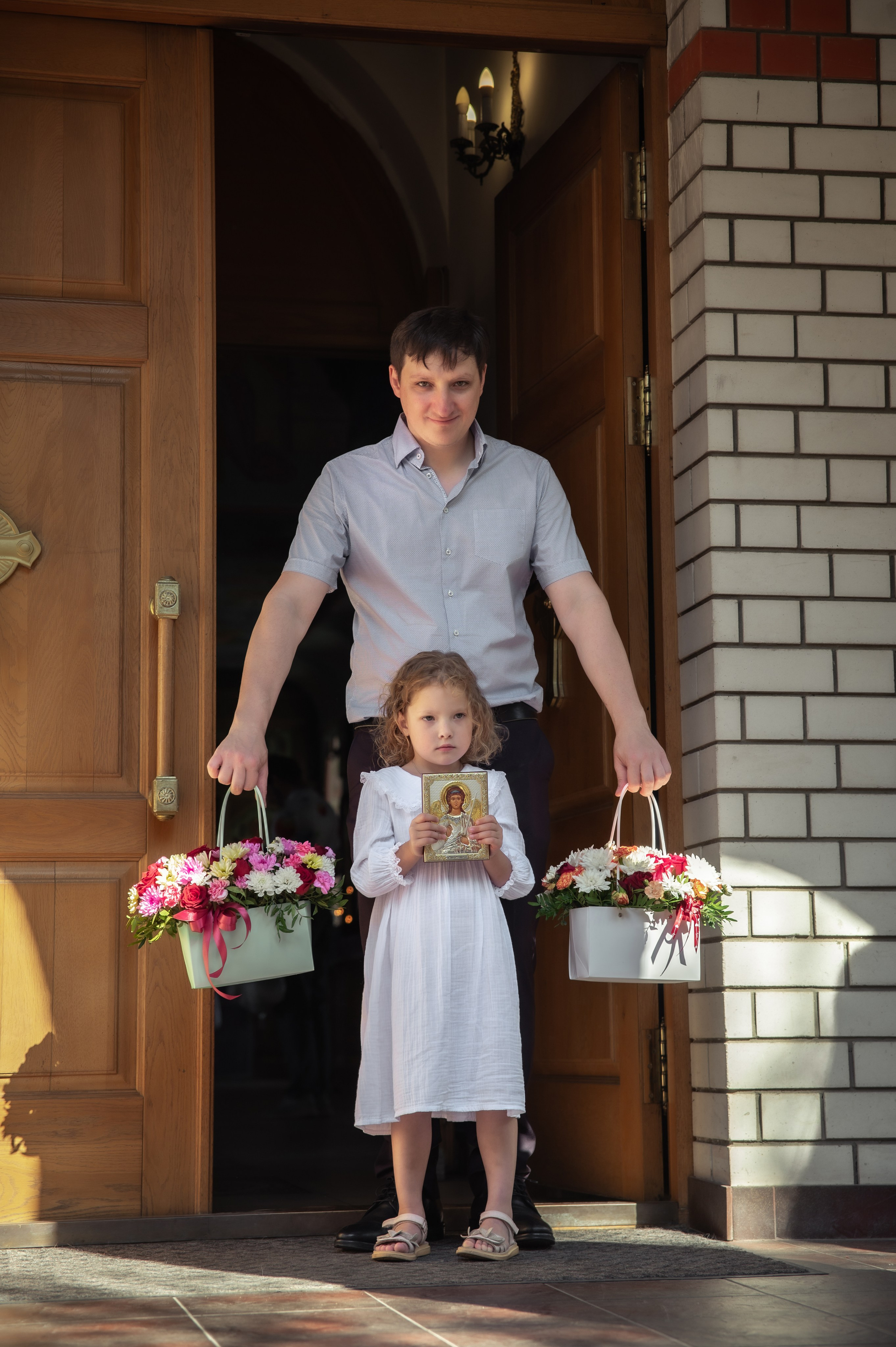 Таинство Крещения Арины, Церковь Всех Святых в Земле Российской г. Волгоград. Церковный, семейный и репортажный фотограф Волгоград, Волжский