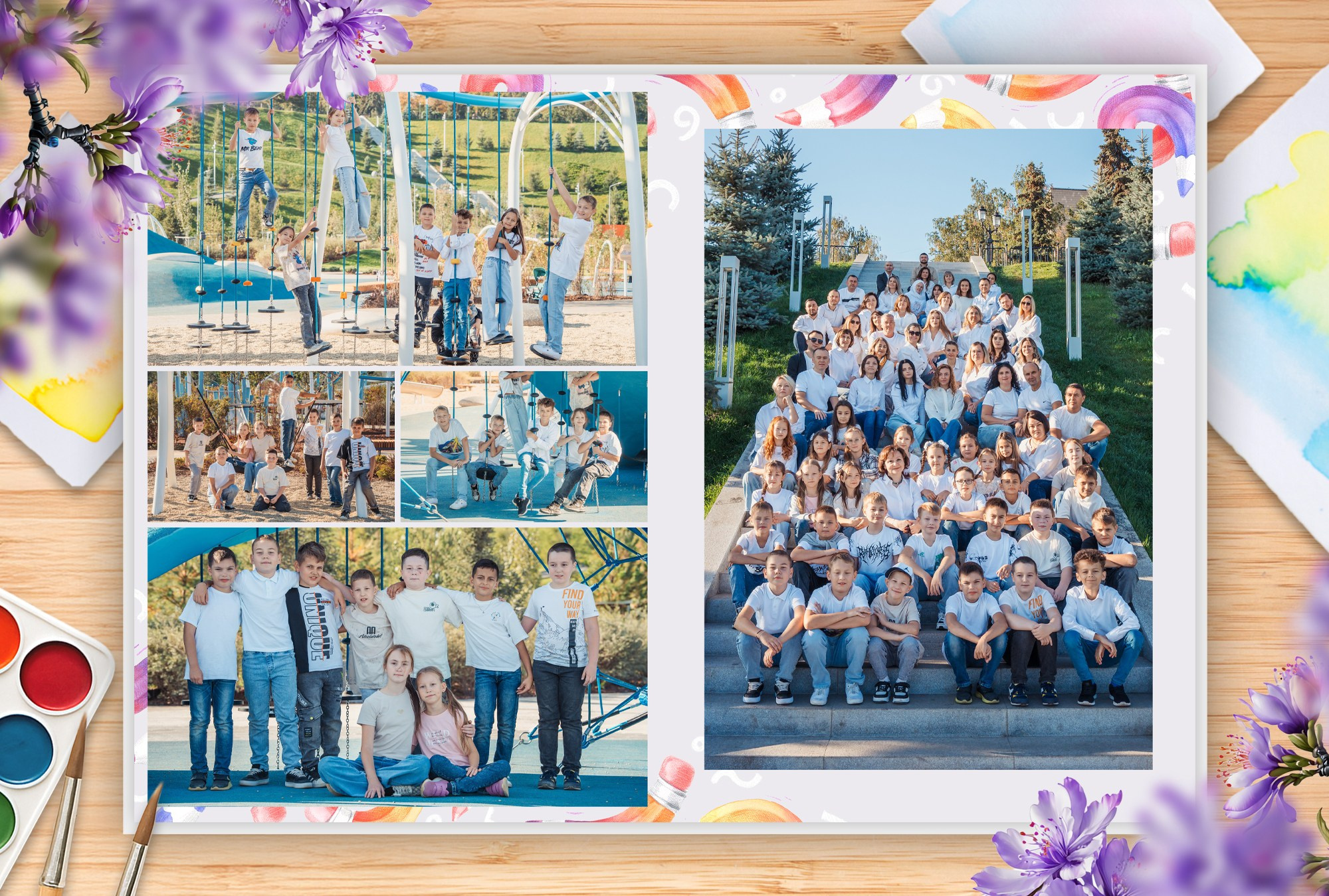 Карандаши — Начальная Школа. Выпускные альбомы в Казани и Татарстане — Студия Azamat