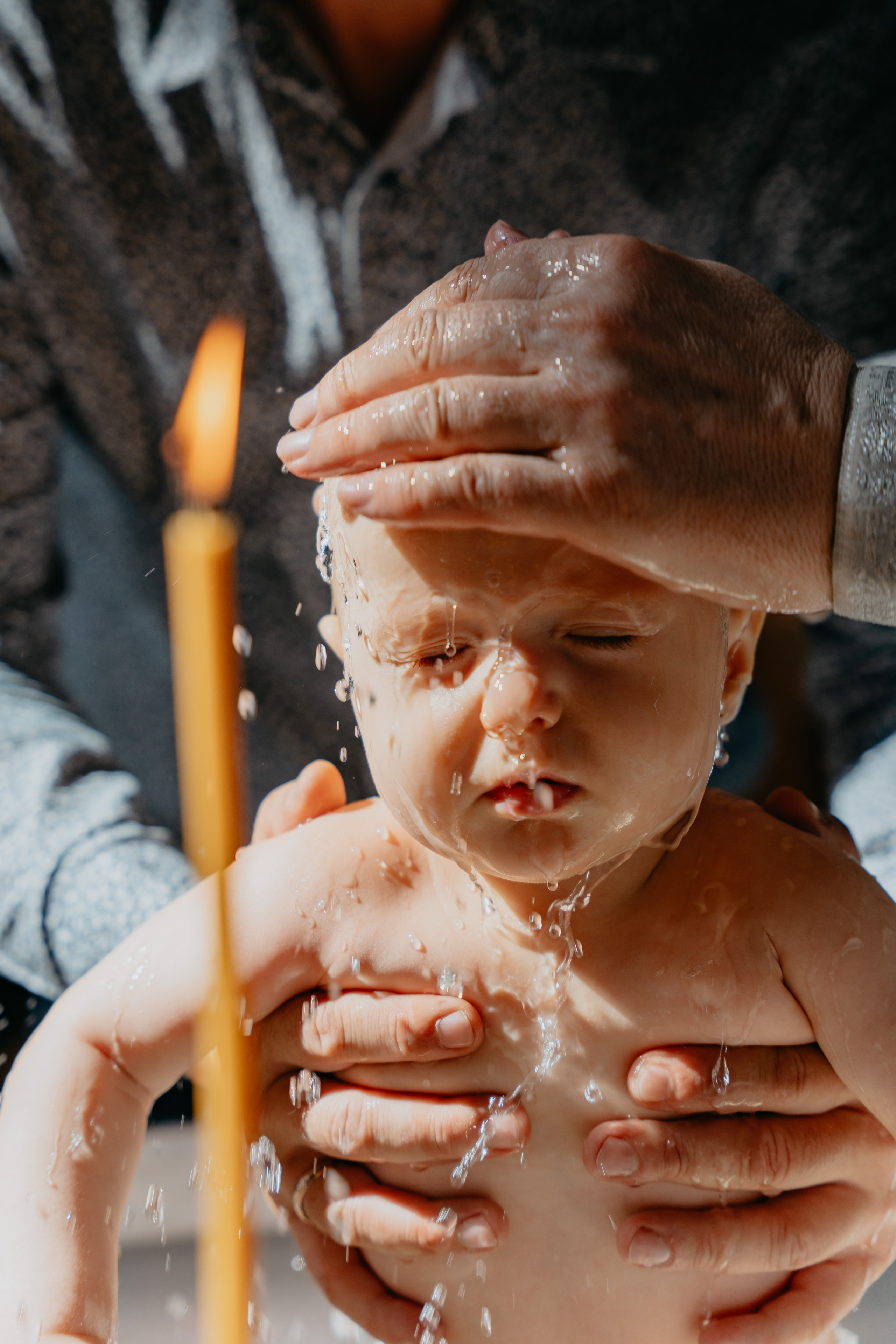 Таинство крещения в Трифоновом Монастыре