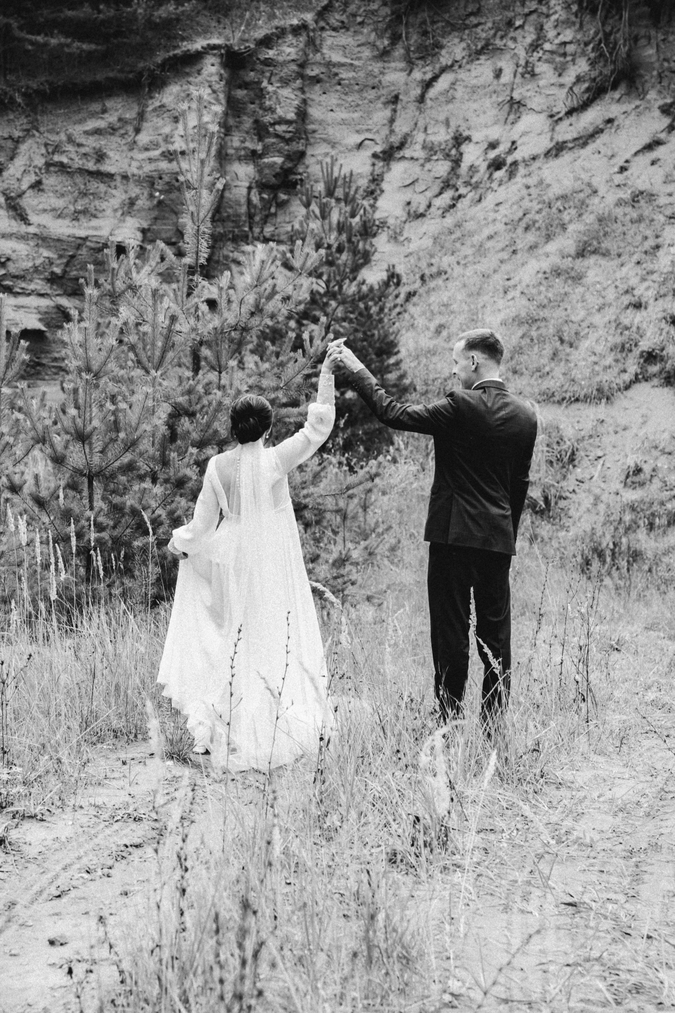 Александр и Елена. Черно белая свадьба сентября