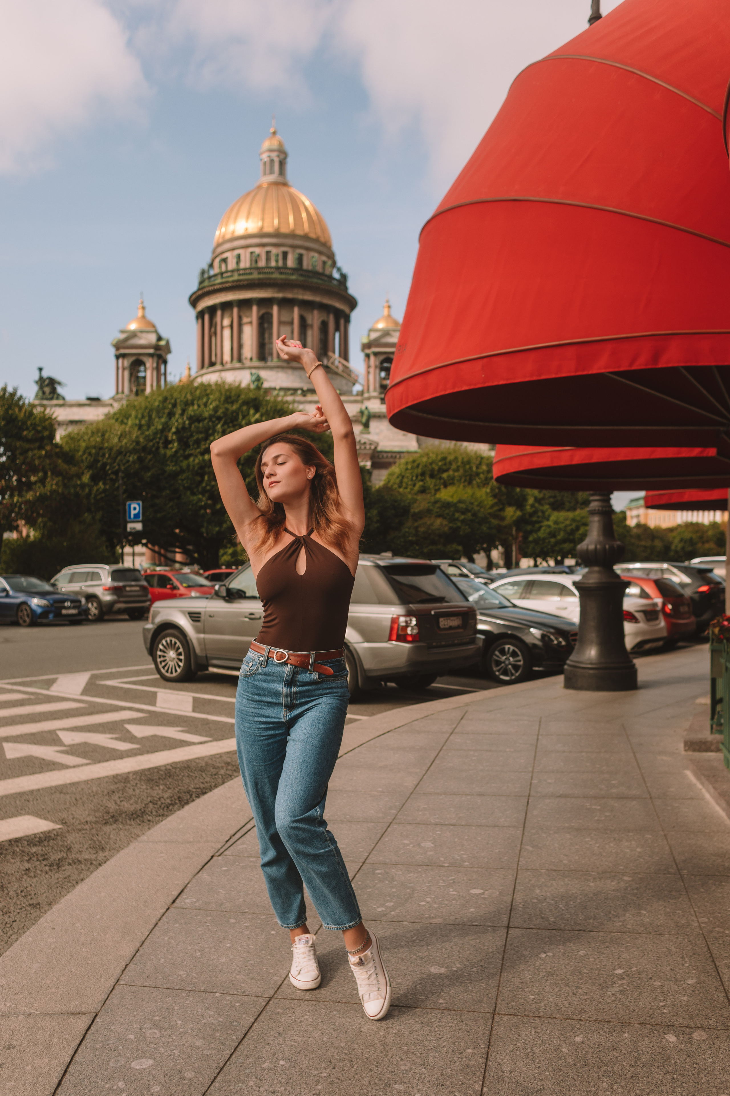 У Исаакиевского сквера. Семейный фотограф в Санкт-Петербурге Ева Маркова