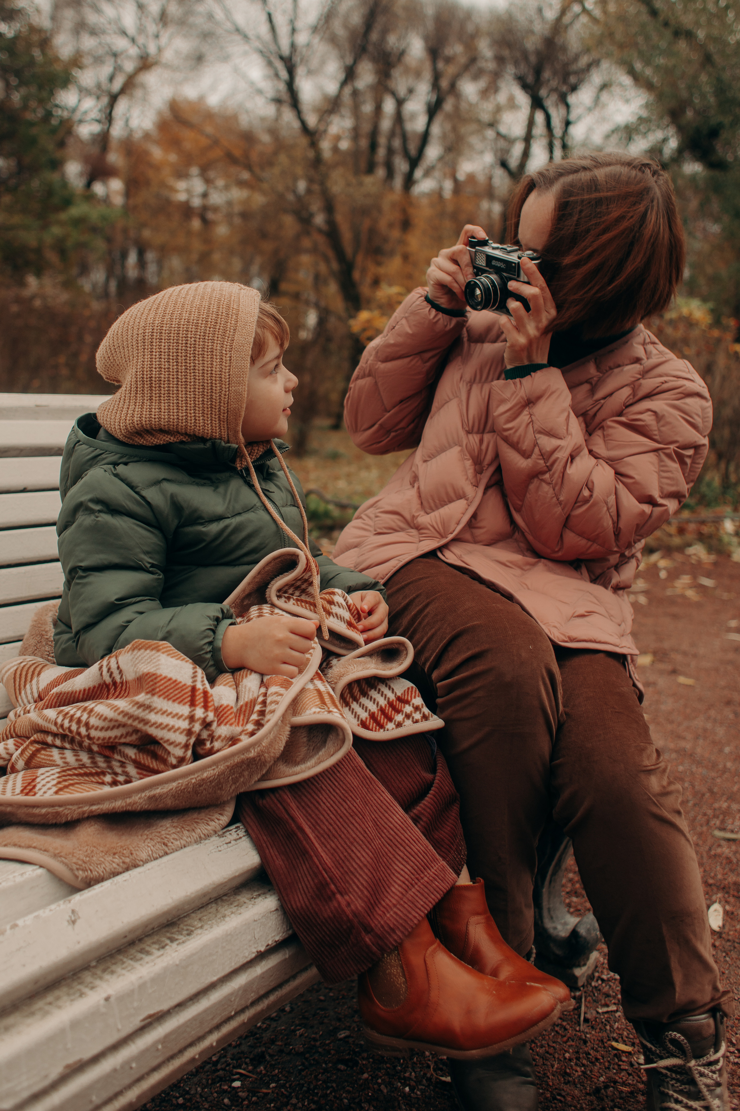 Осенью в парке. Семейный фотограф в Санкт-Петербурге Ева Маркова