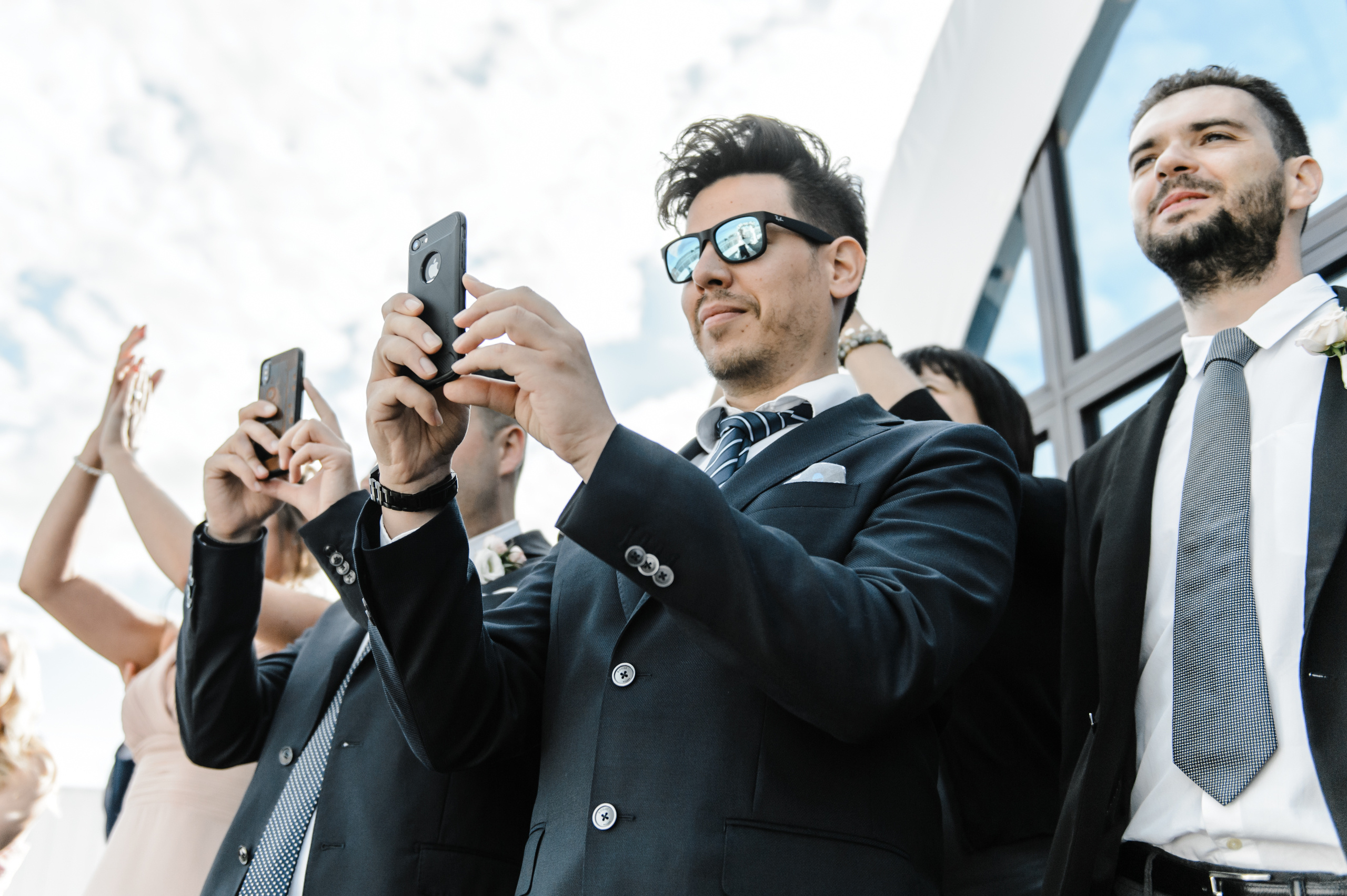 Итальянцы, танцы на крыше и разрезанный галстук | Ксения и Roberto. Свадебный и репортажный фотограф Сергей Чесноков