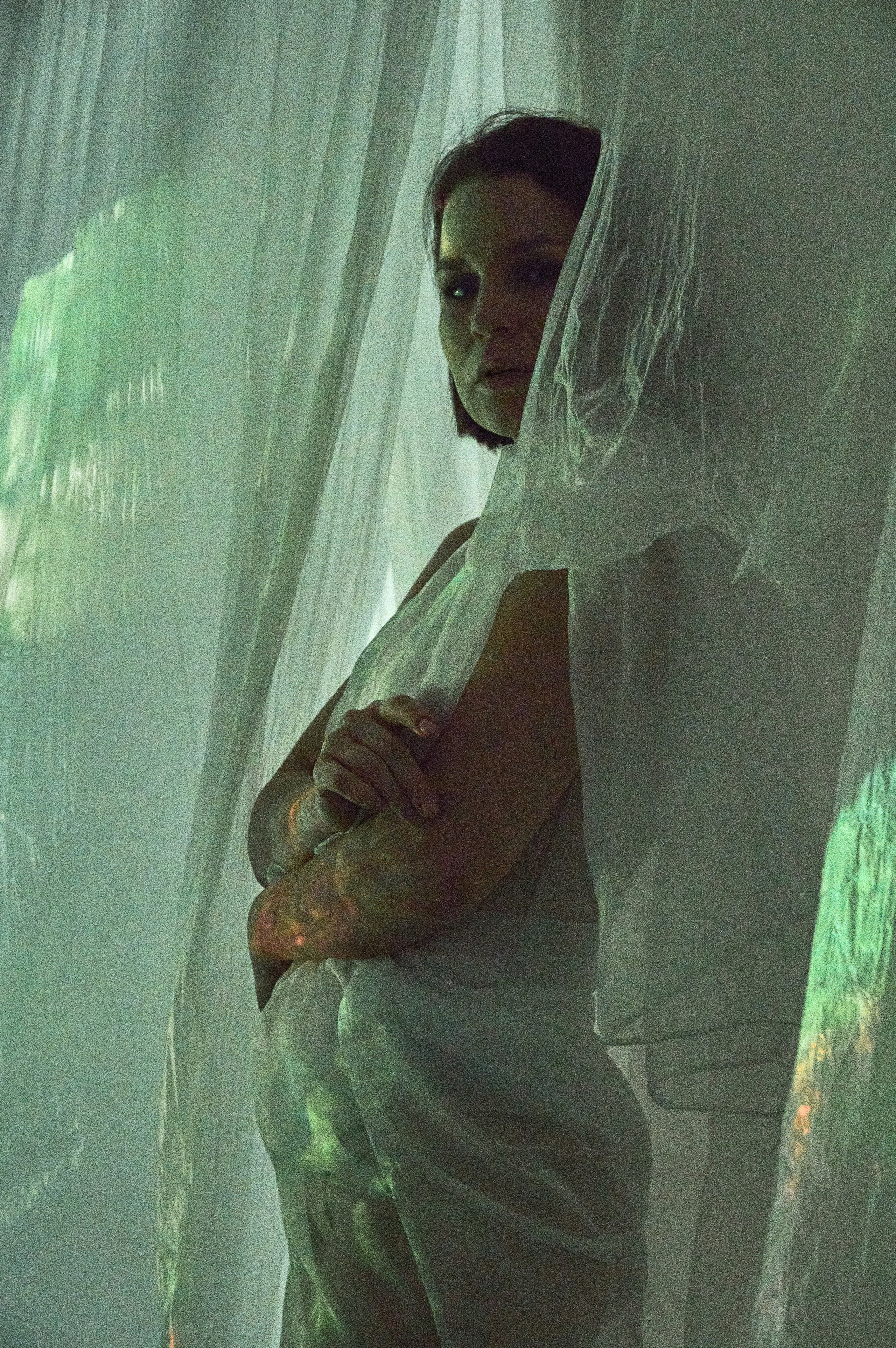 Фотосессия Ксении с проектором