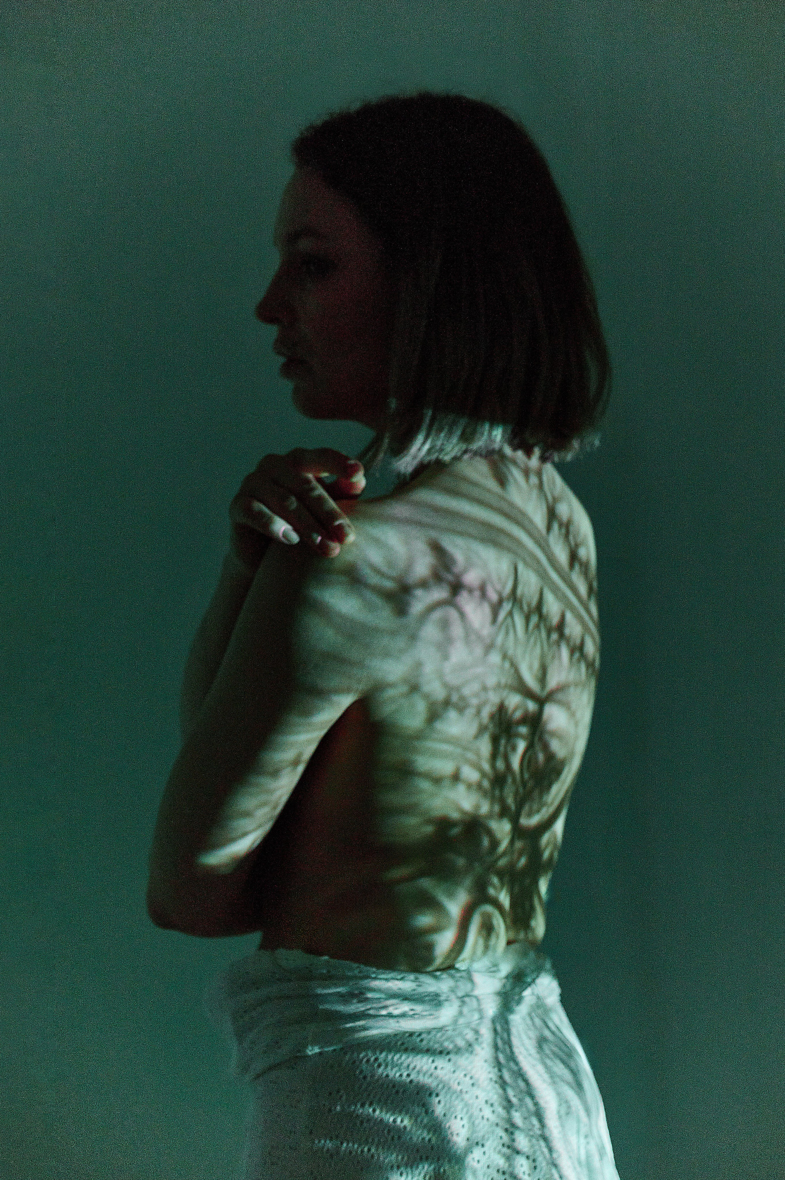 Фотосессия Ксении с проектором