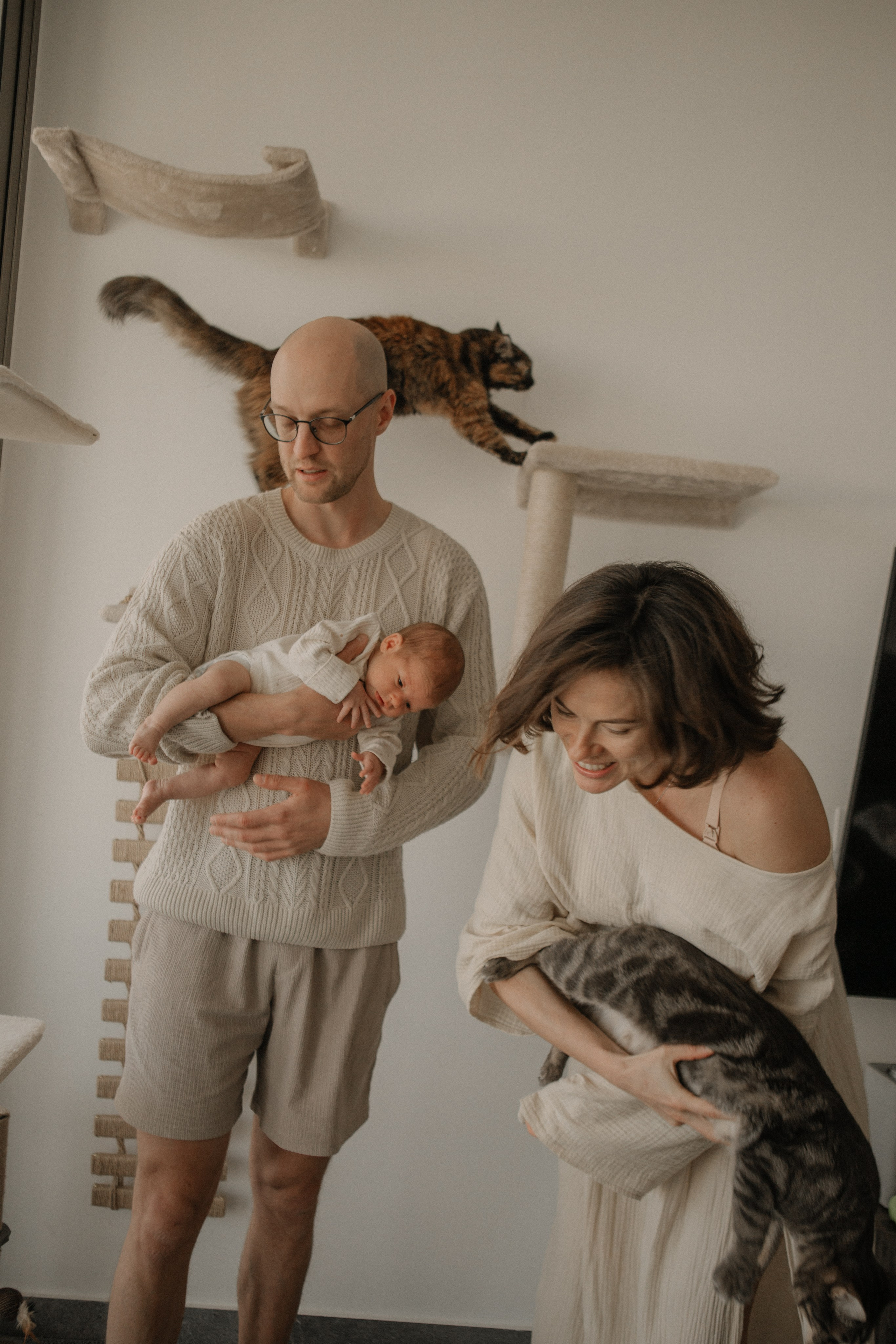 Kira + Katya & Igor. Portrait, family and pet photographer in Cyprus, Ksenia Bourdelle