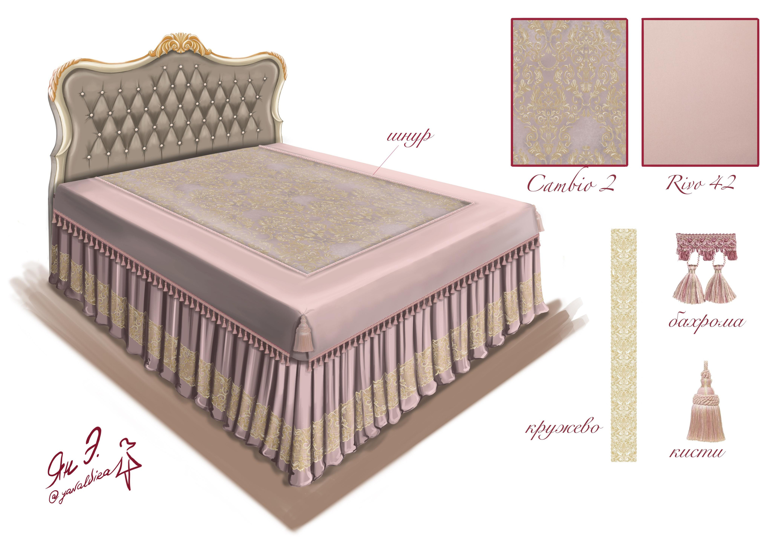 Эскизы. Ян Эльвира — текстильный декоратор, г. Москва